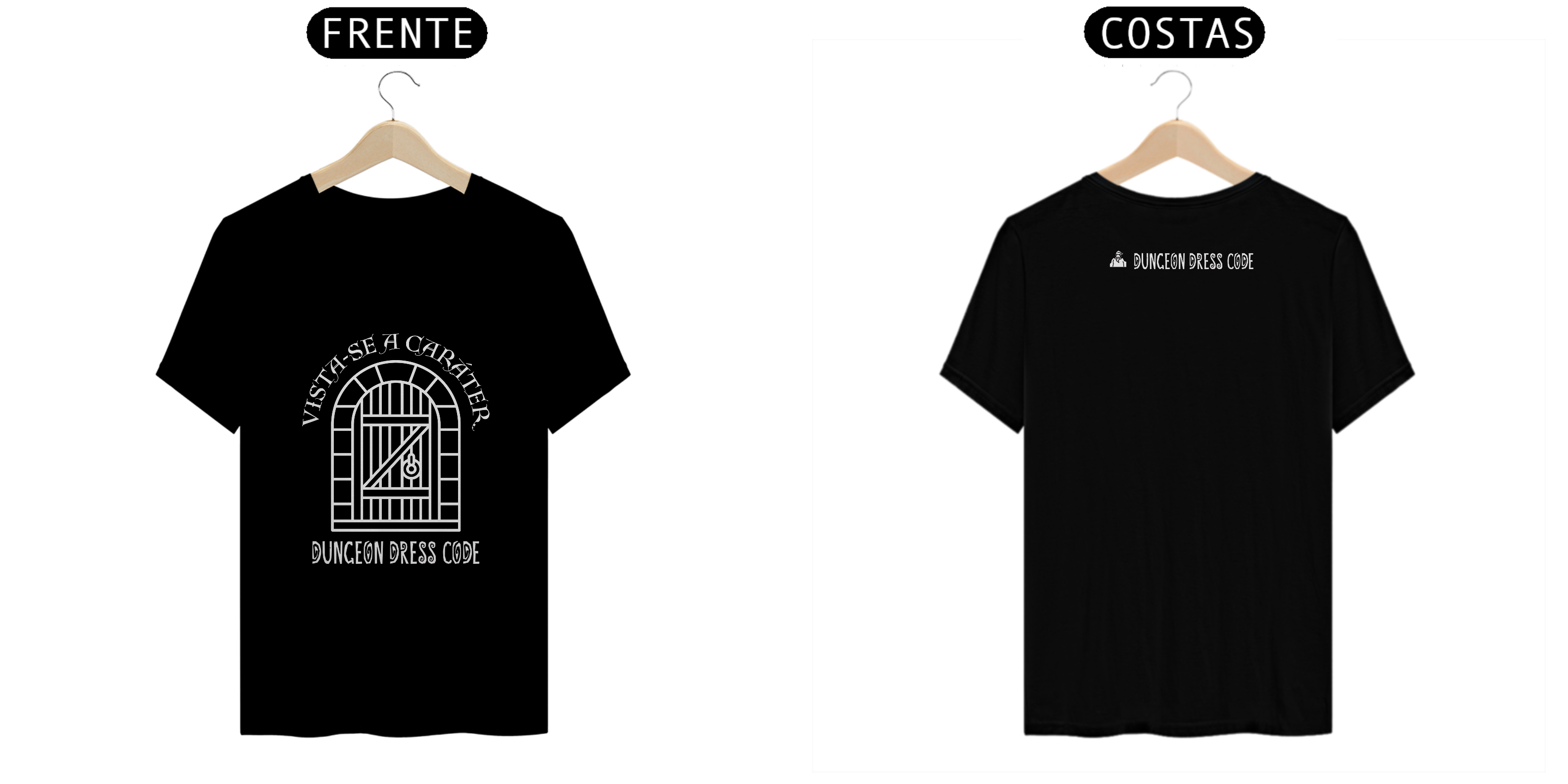 Camiseta Vista-se a Caráter (Estampa Branca)