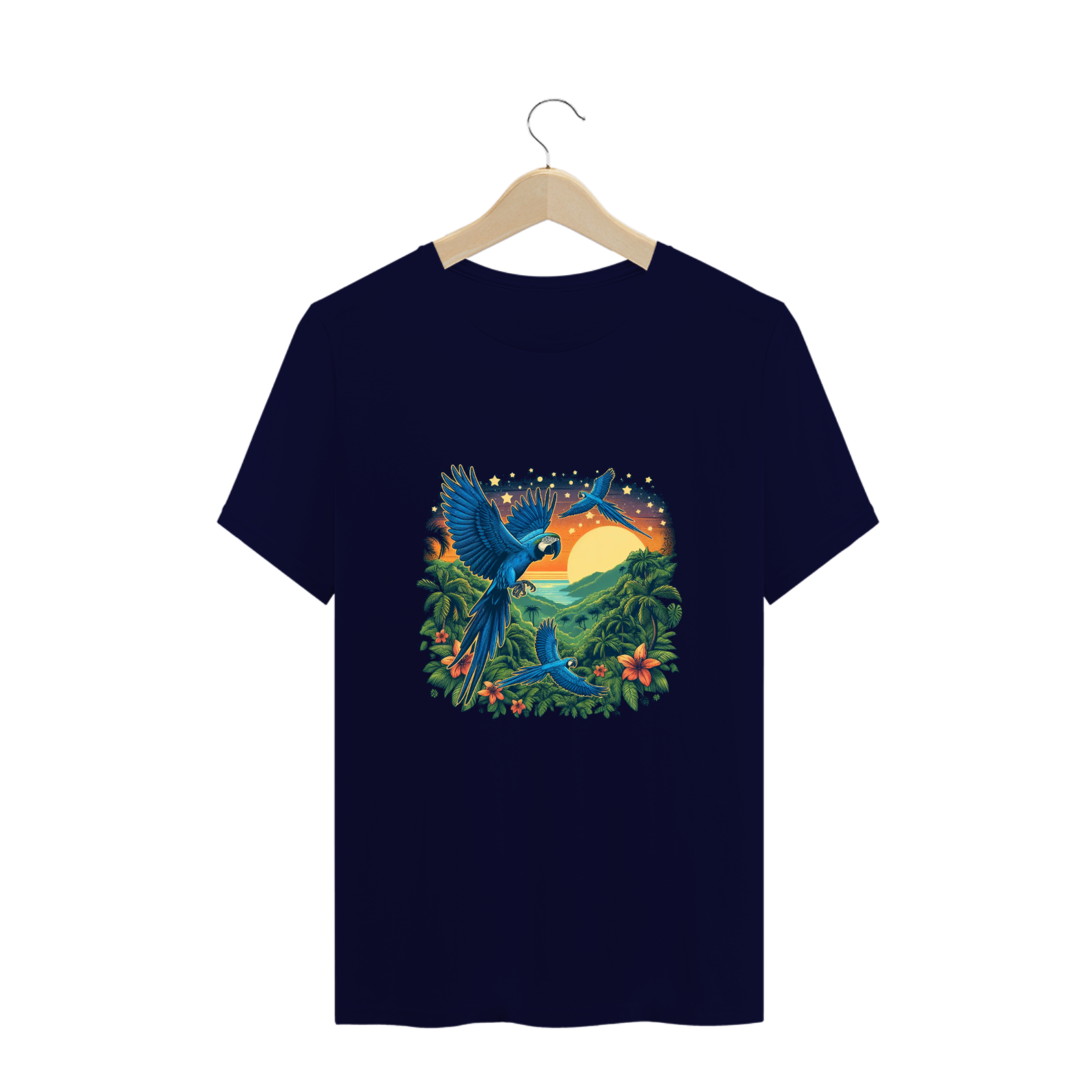 Camiseta Araras-azul