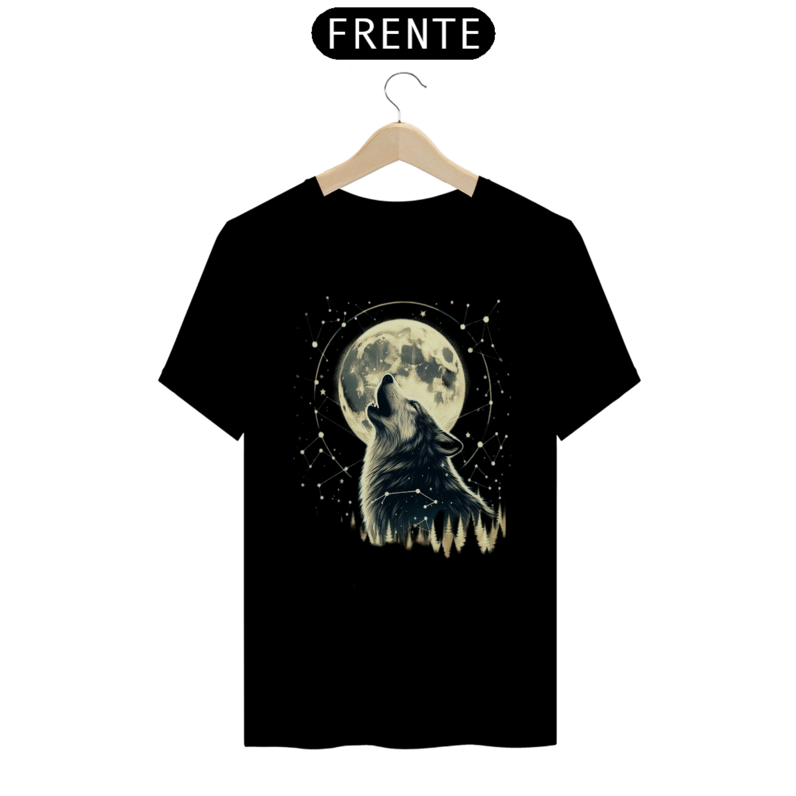 Camiseta Lobo-Uivando