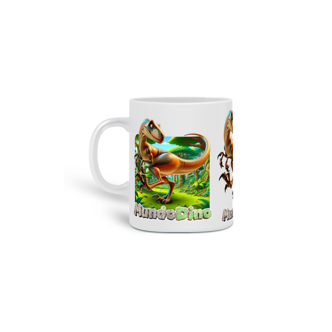Caneca MundoDino Velociraptor 320ml