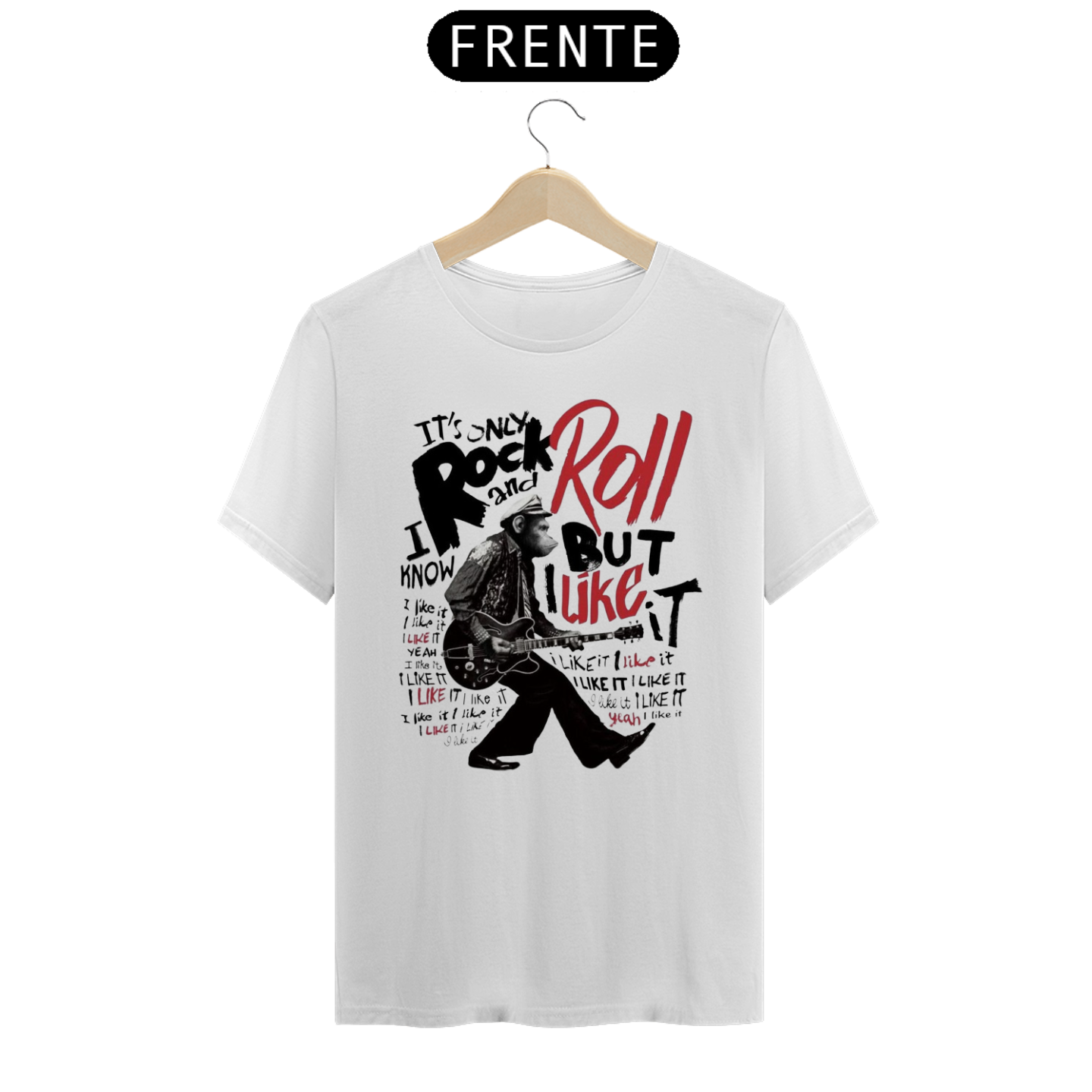 Camiseta T-Shirt Prime Estampa Personalizada Rock And Roll