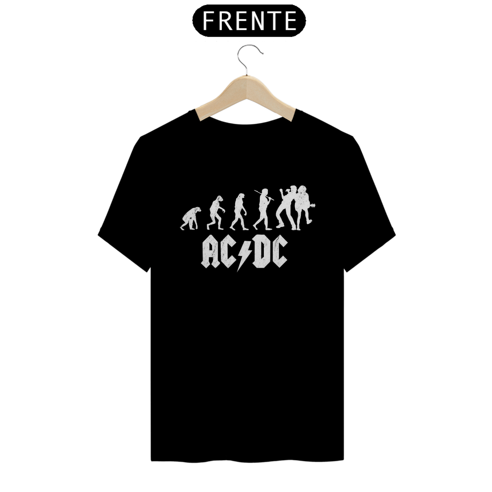 Camiseta T-Shirt Quality Estampa ACDC Referencia Evolução
