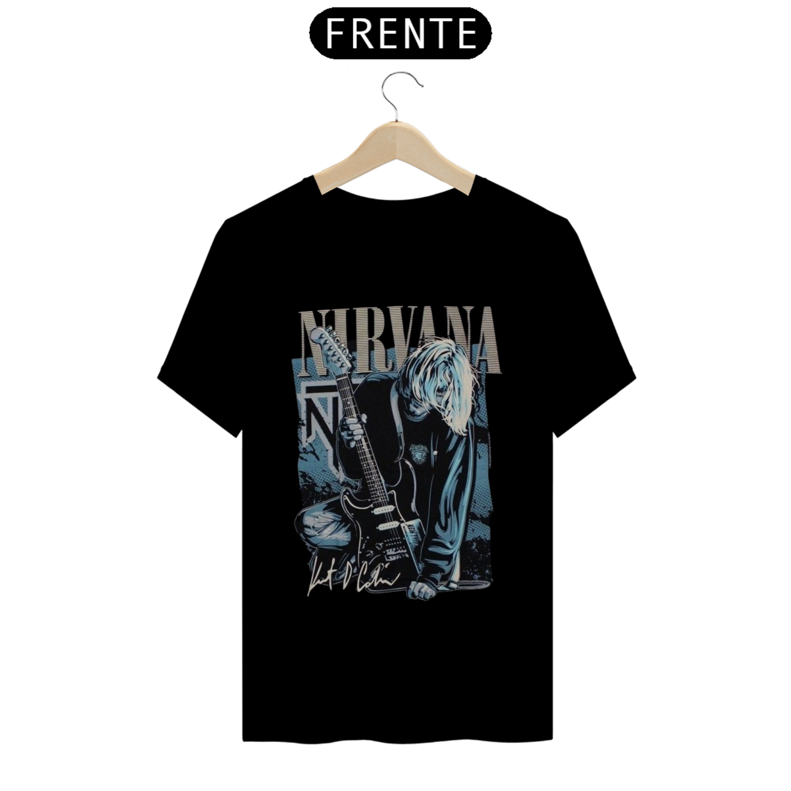 Camiseta T-Shirt Quality Estampa Nirvana