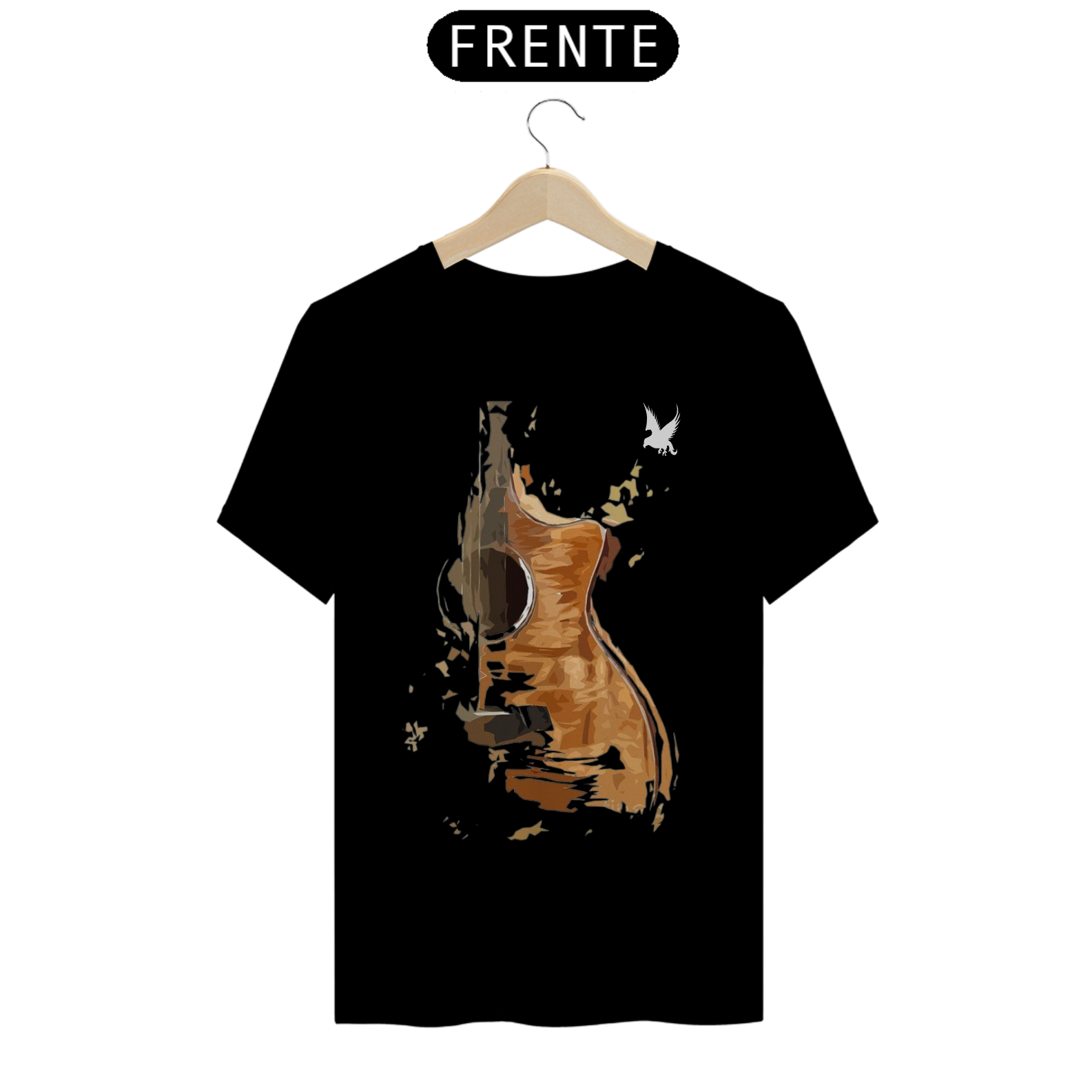 Camiseta T-Shirt Quality Estampa Violão 