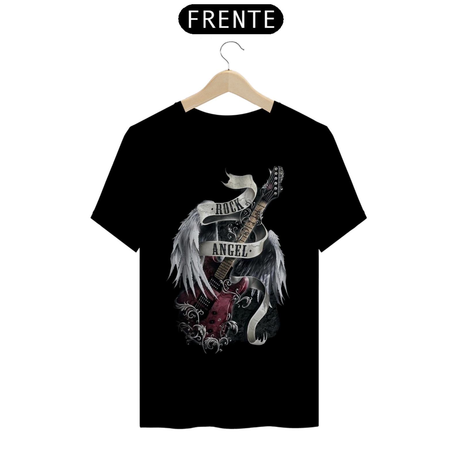 Camiseta T-Shirt Quality Estampa Rock Angel