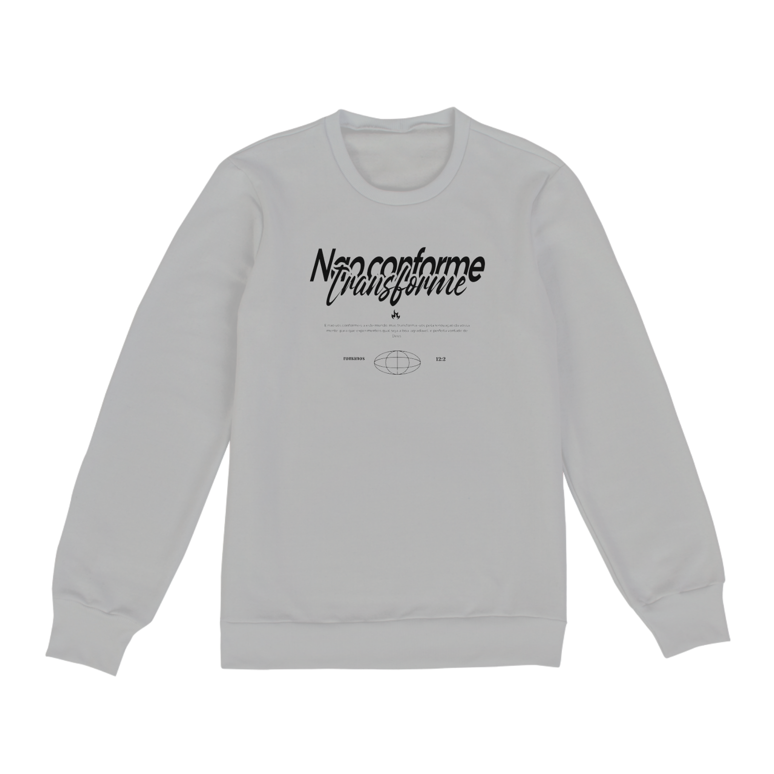 ROMANOS 12:2 MOLETOM s/CAPUZ 