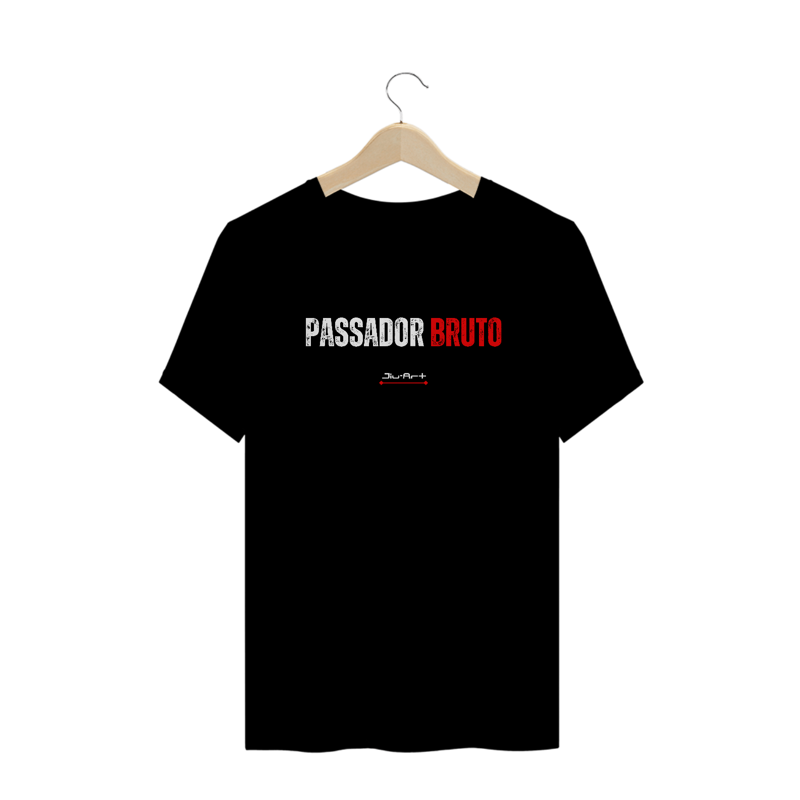 Nome do produto: Camisa Plus Size - Passador bruto (letra branca)