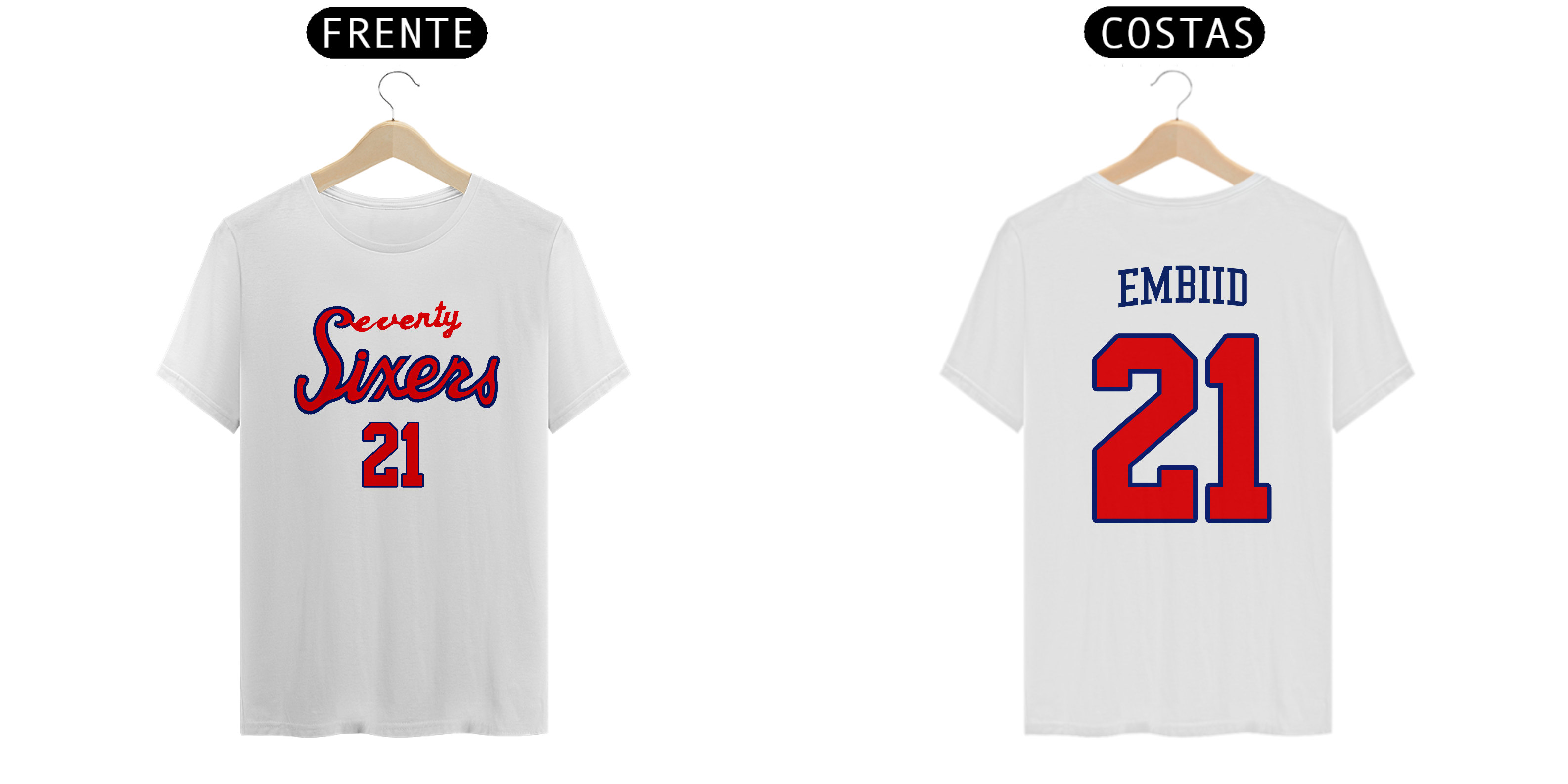 Camiseta Philadelphia 76ers - Seventy Sixers - Joel Embiid