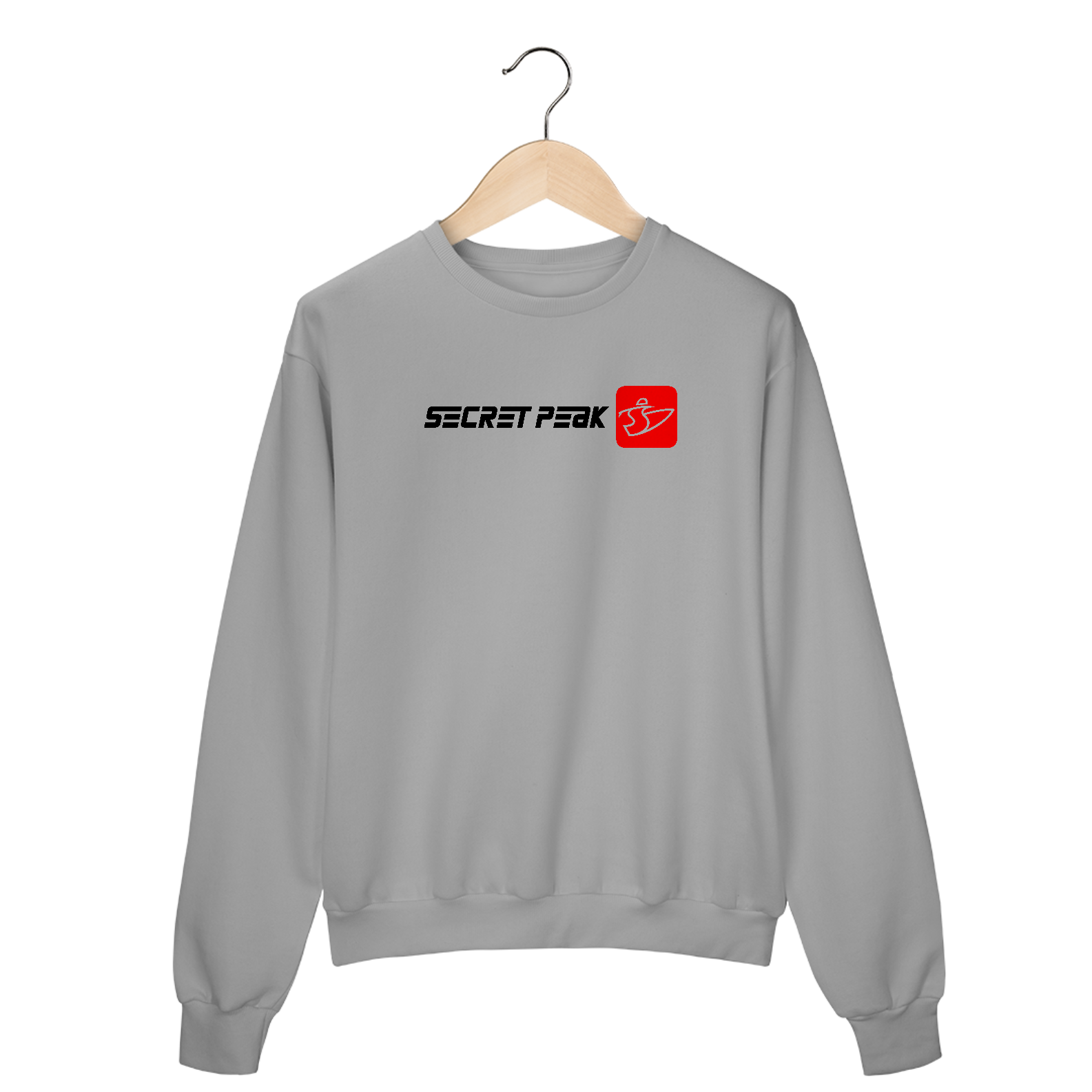 MOLETOM CARECA SECRET PEAK LOGO SQUARE