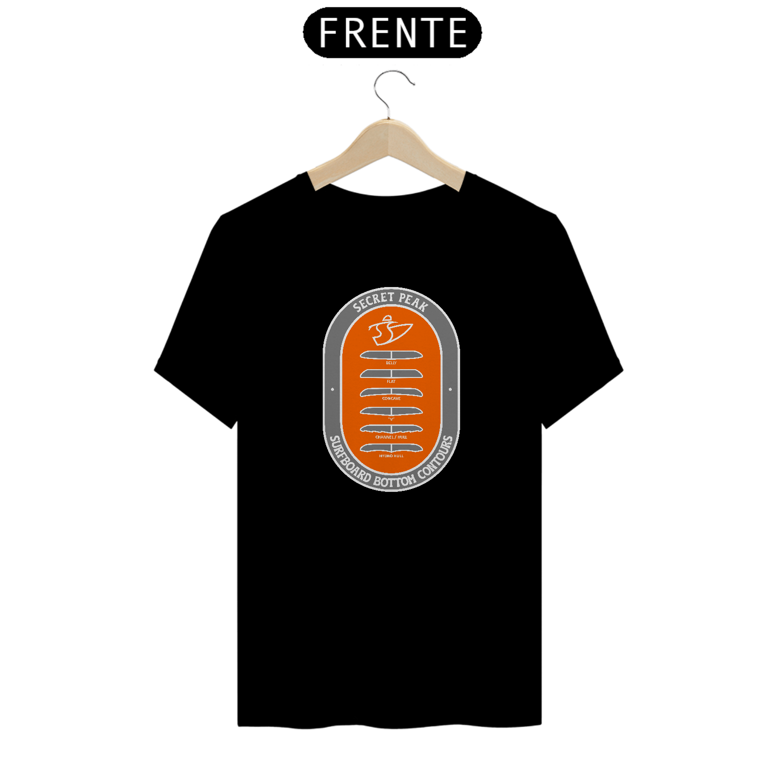 CAMISETA SECRET PEAK SURFBOARD BOTTOM CONTOURS