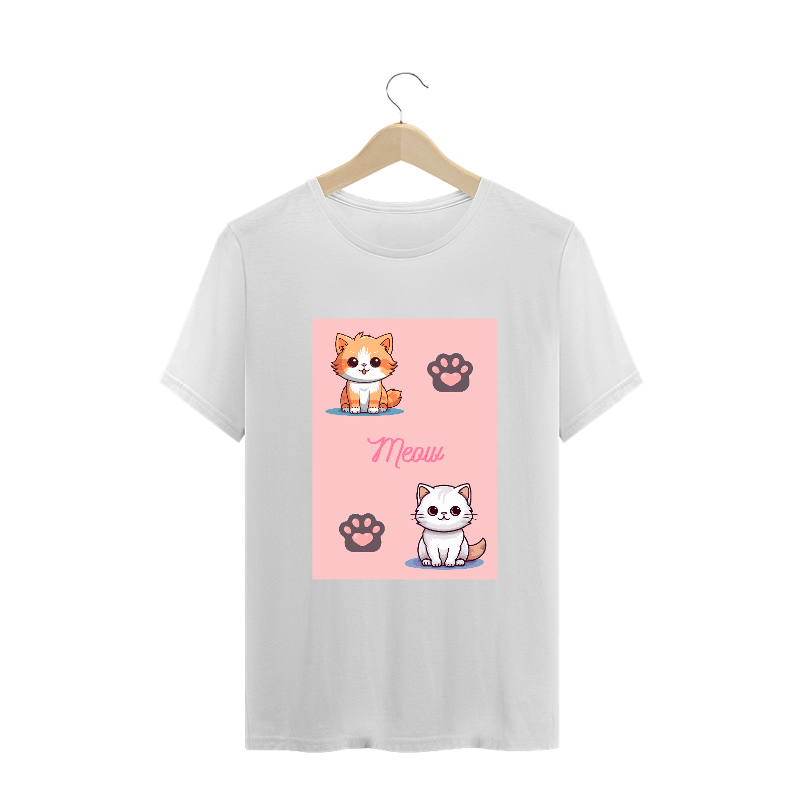 Camiseta Plus Size Meow