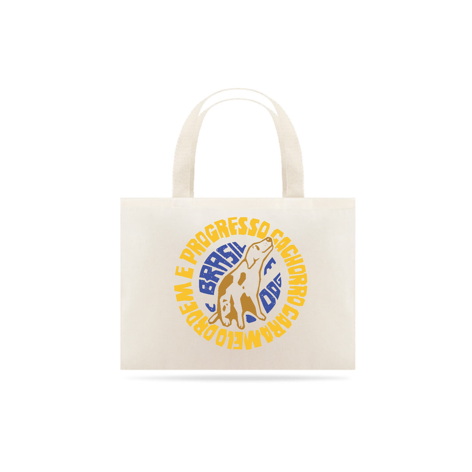 Ecobag Cachorro Caramelo Amarelo