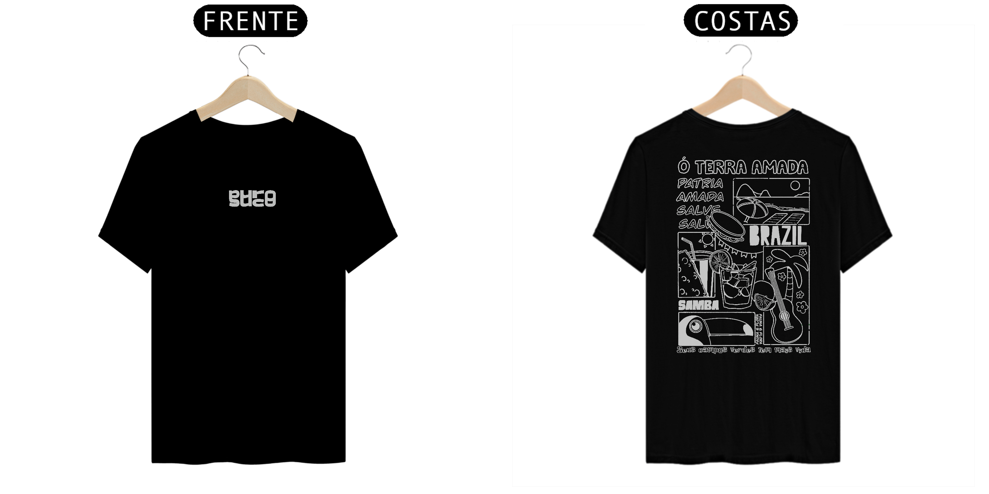 Brasilidade - Branco no preto