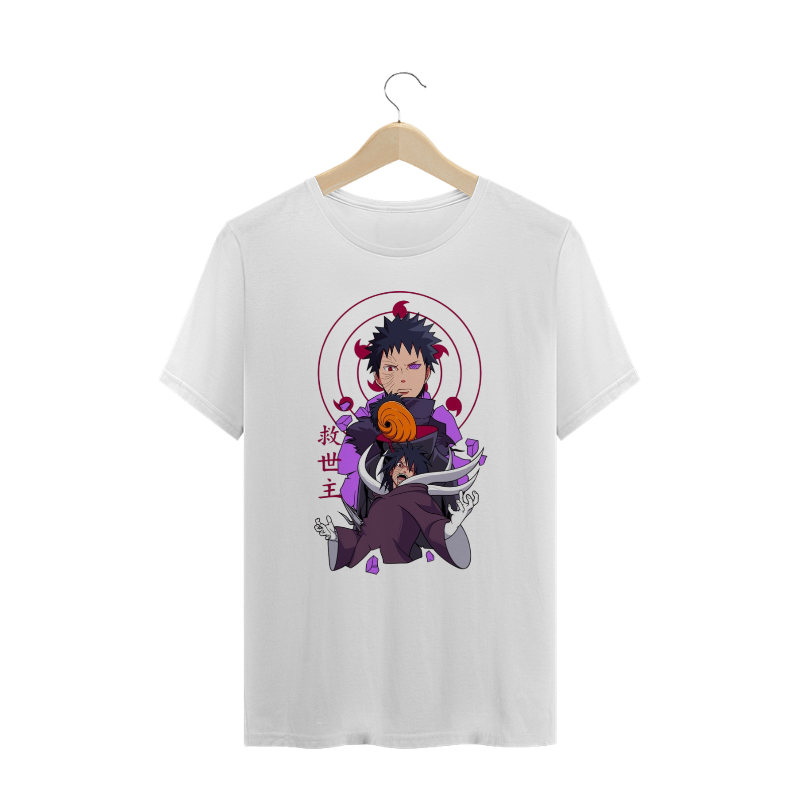 Camisa T-shirt Plus Size - Obito Uchiha ( Naruto)