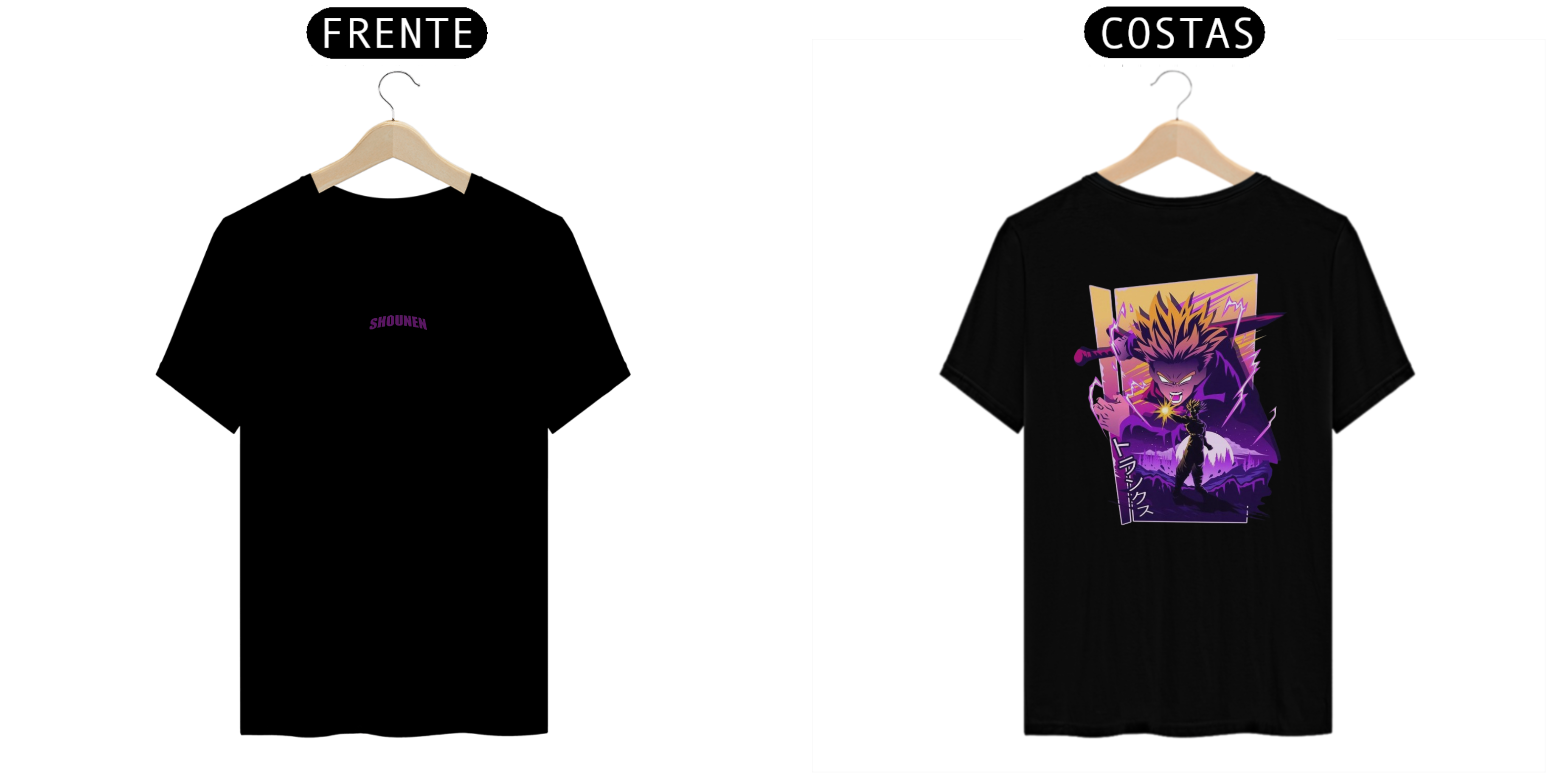 Camisa T-shirt Premiun - Trunks ( Dragon Ball Z)