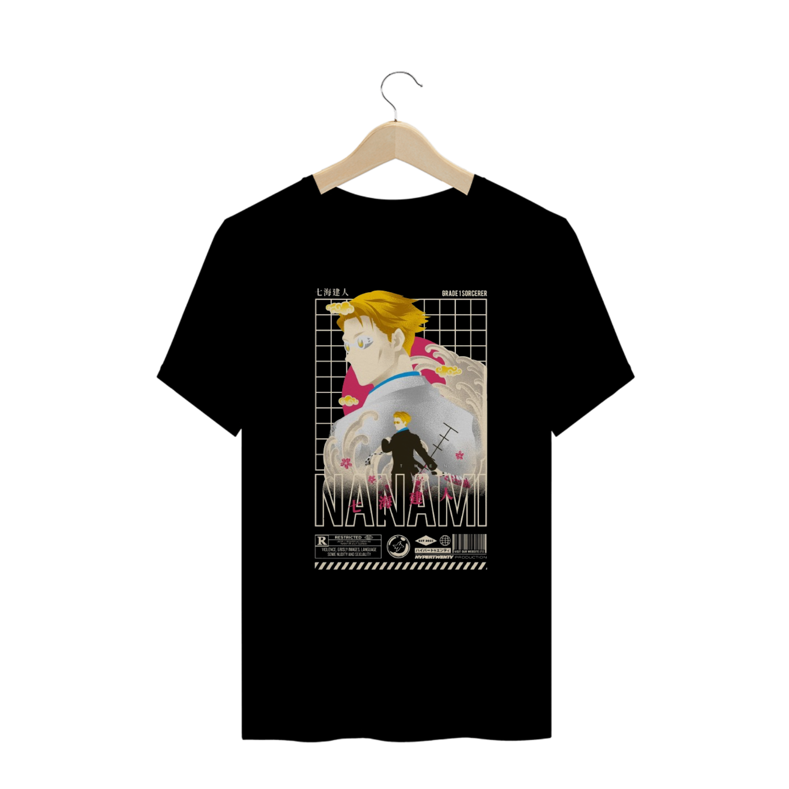 Camisa T-shirt Plus Size -Kento Nanami ( Jujutsu Kaisen )