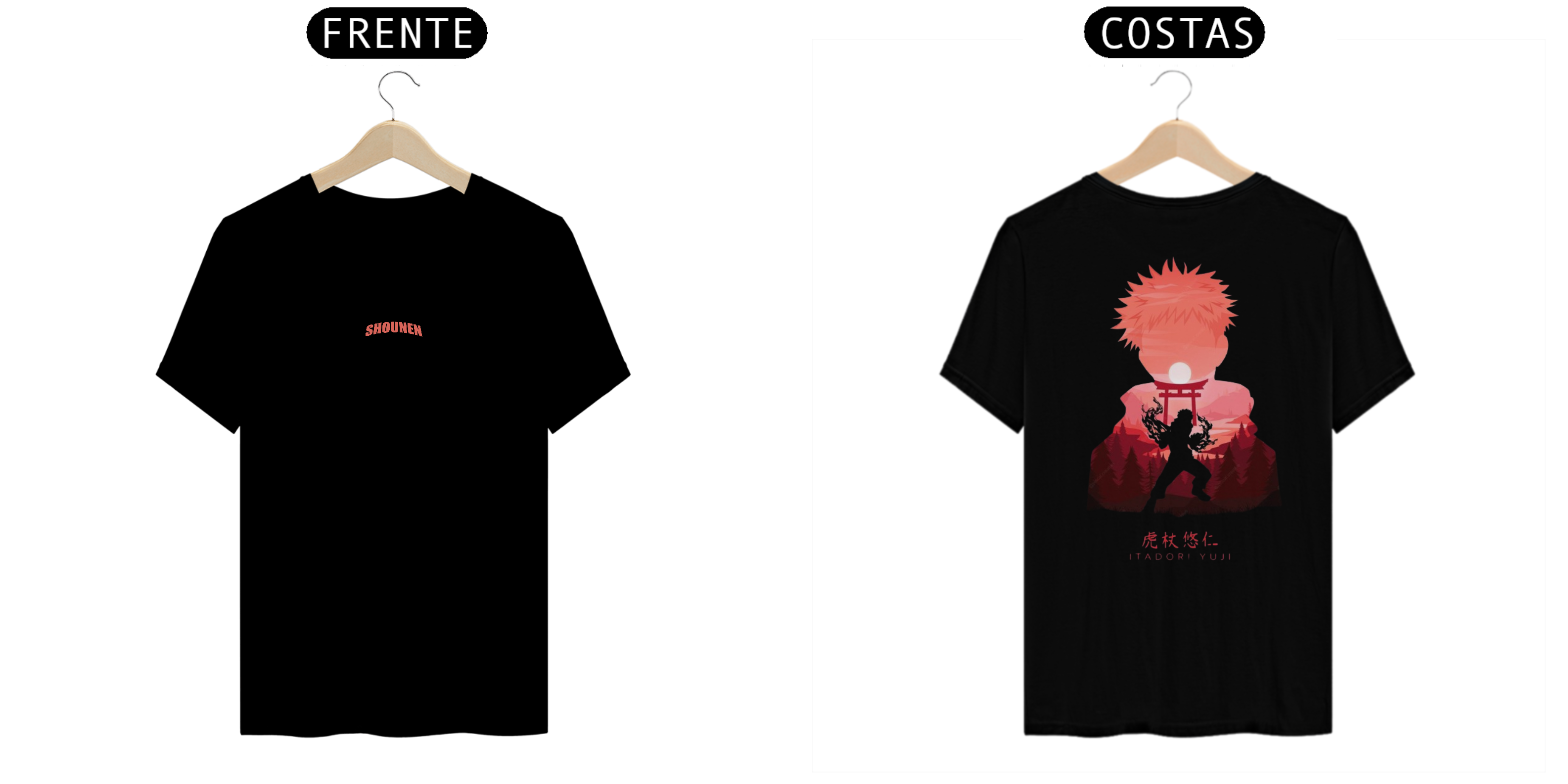 Camisa T-shirt Premiun - Yuji Itadori (Jujutsu Kaisen)