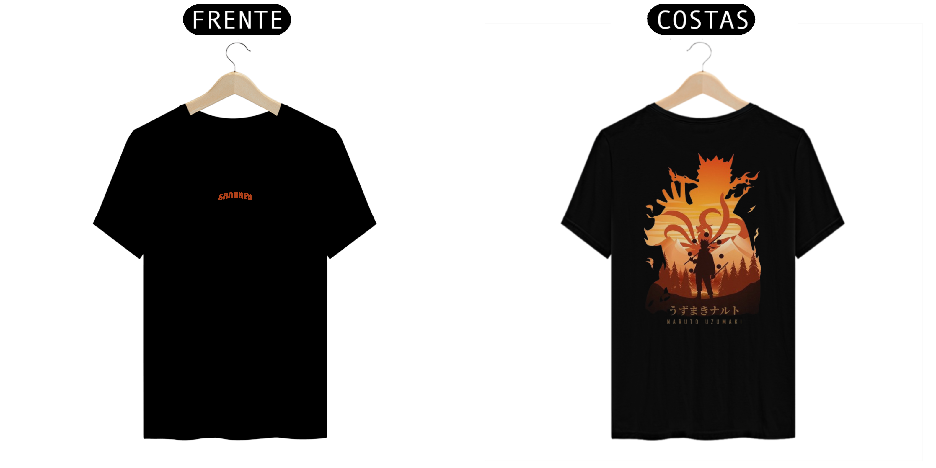 Camisa T-shirt Premiun - Naruto Uzumaki ( Naruto)