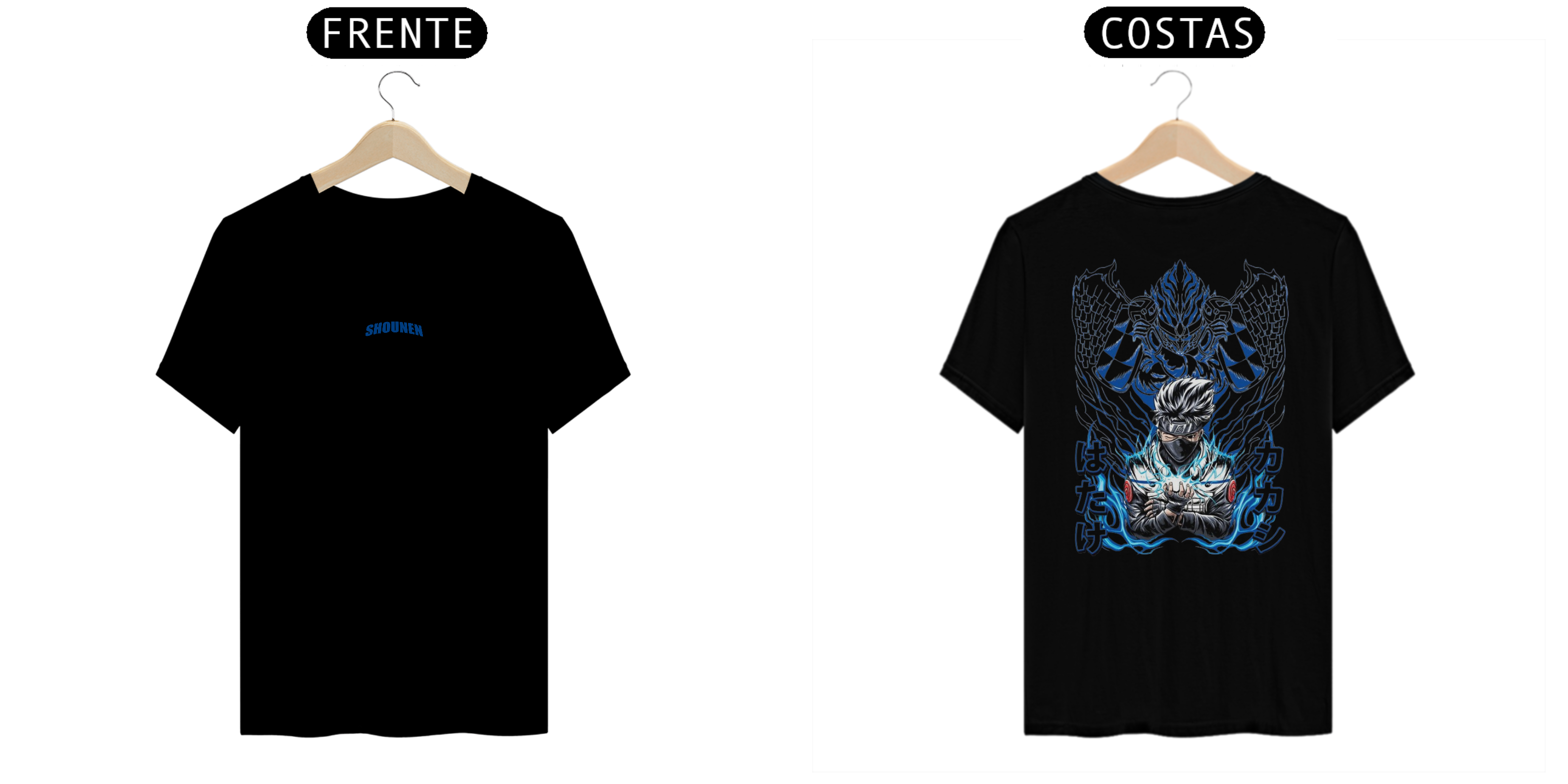 Camisa T-shirt Premiun - Kakashi Hatake ( Naruto)