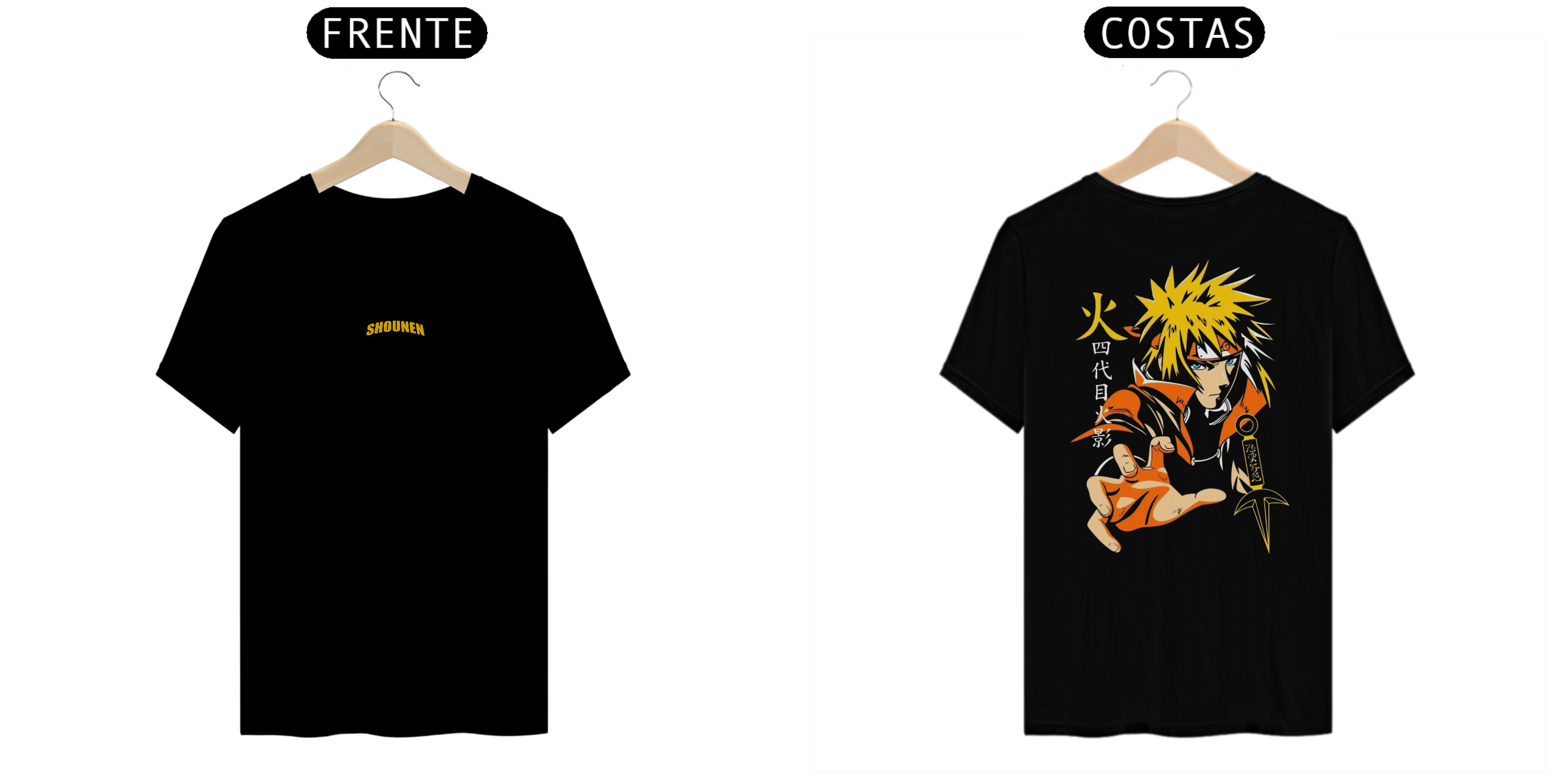 Camisa T-shirt Premiun - Minato Namikase ( Naruto)