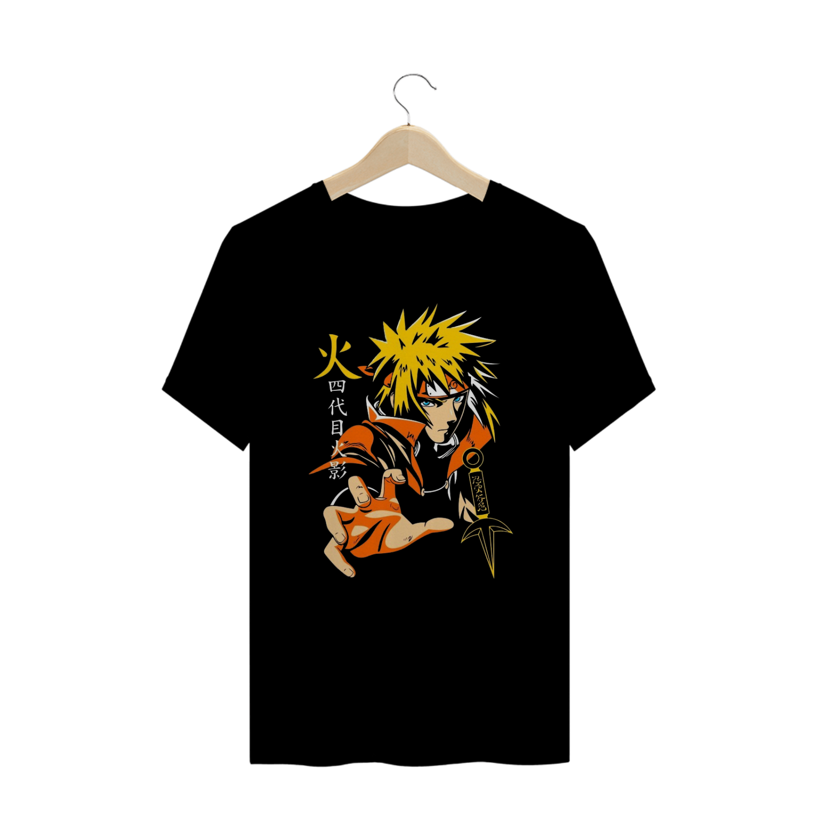 Camisa T-shirt Plus Size - Minato Namikaze ( Naruto)