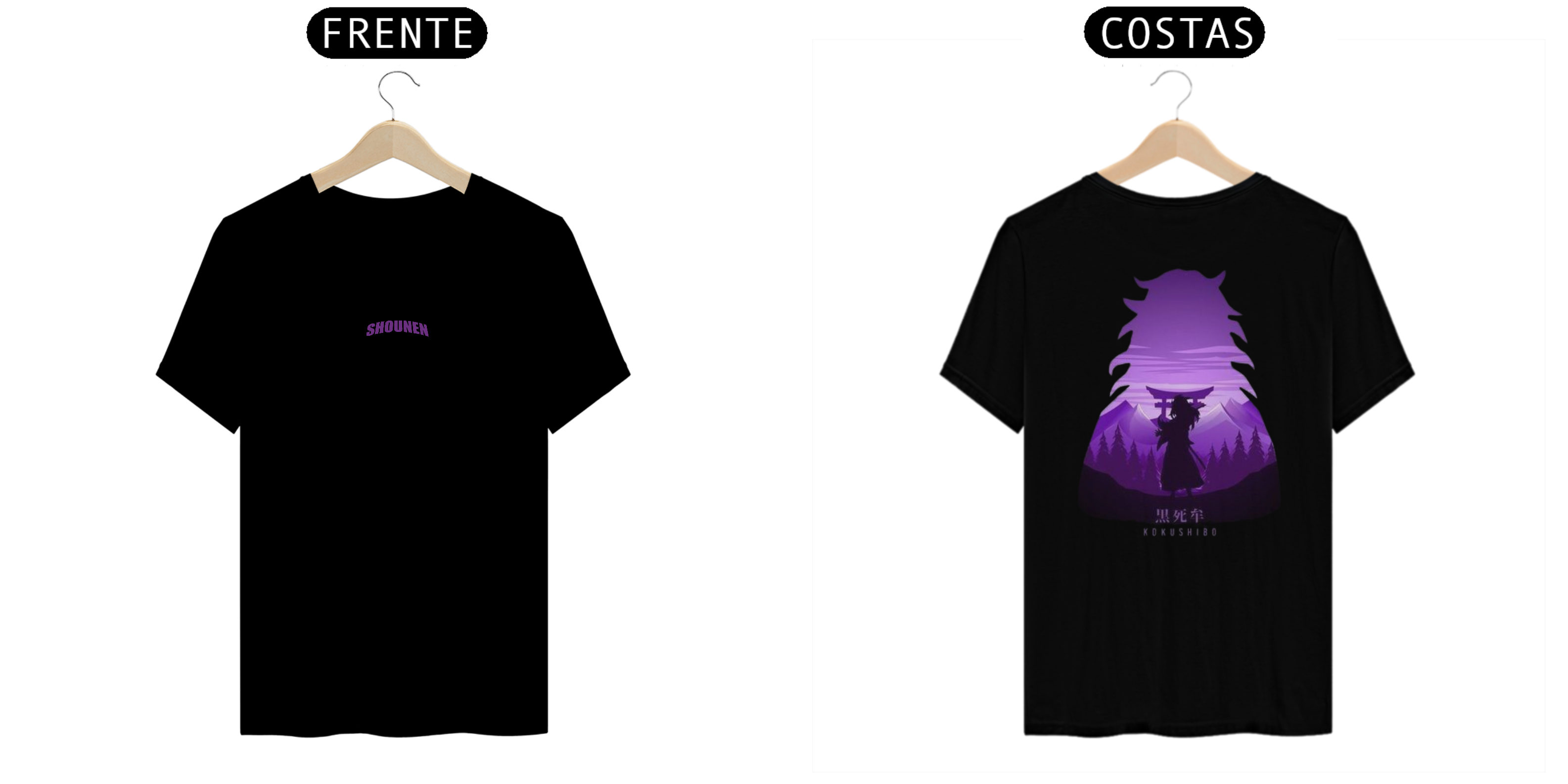 Camisa T-shirt Premiun - Kokushibo (kimetsu no yaiba)