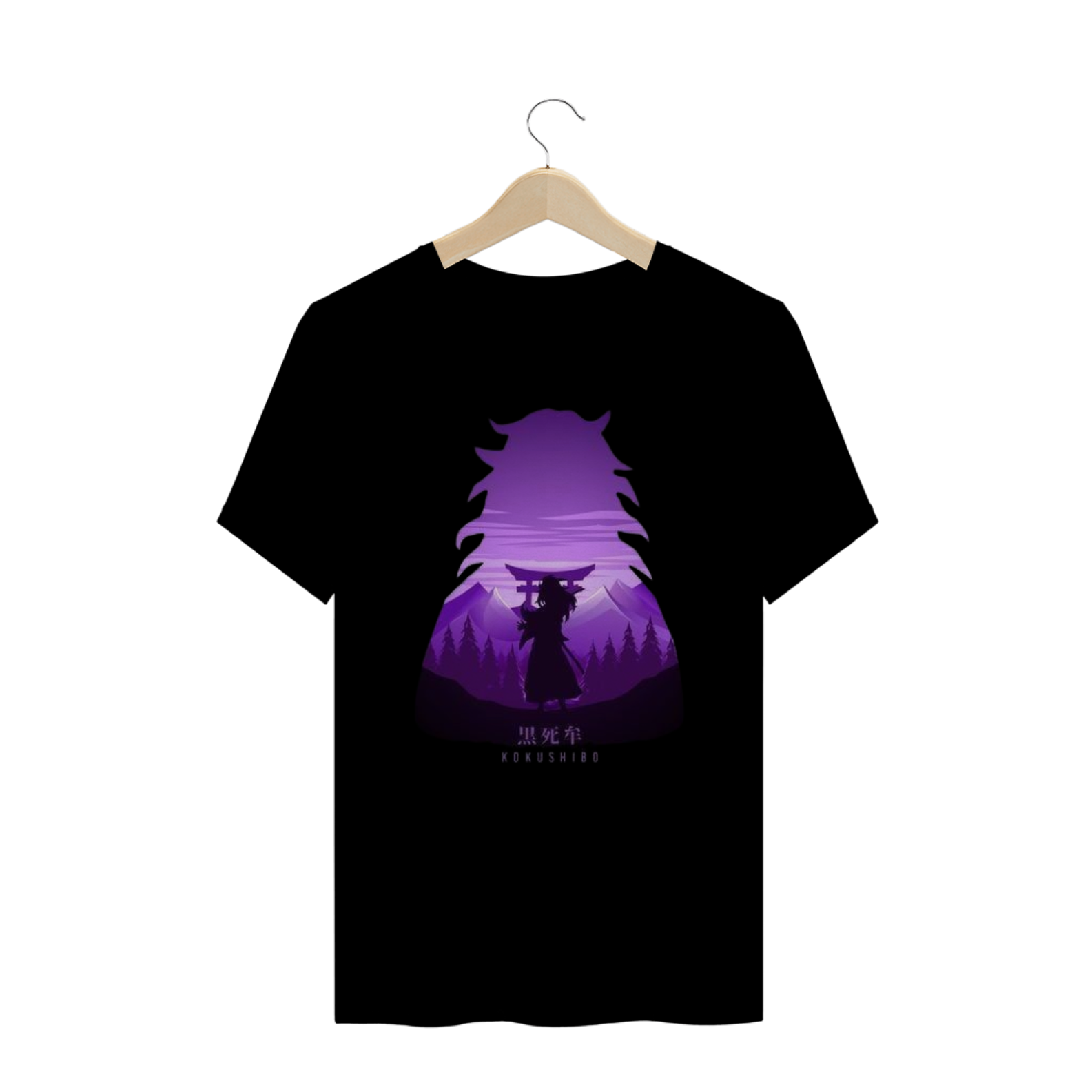 Camisa T-shirt Plus Size - Kokushibo (kimetsu no yaiba)
