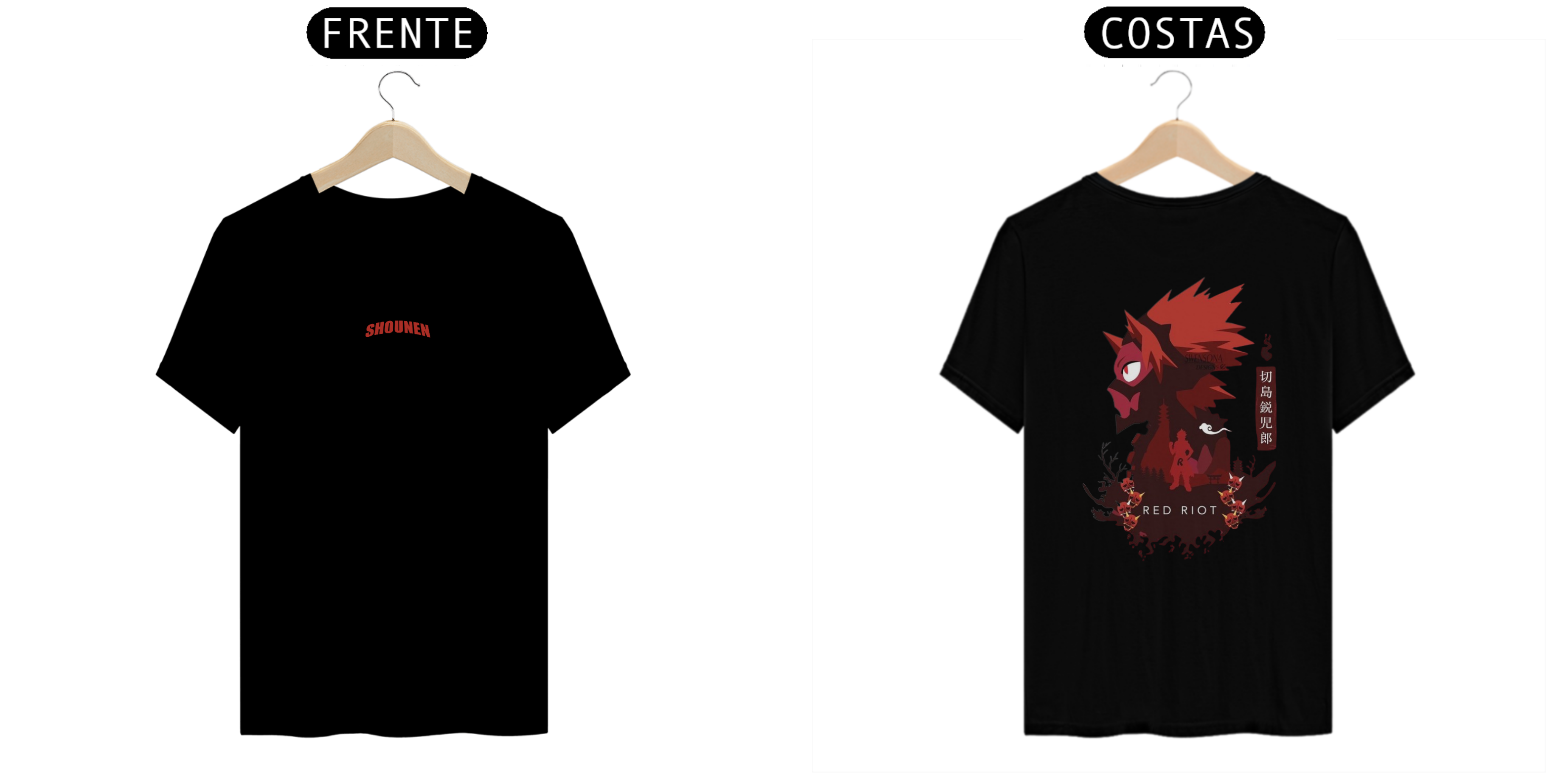 Camisa T-shirt Premiun - Kirishima (My Hero Academia)