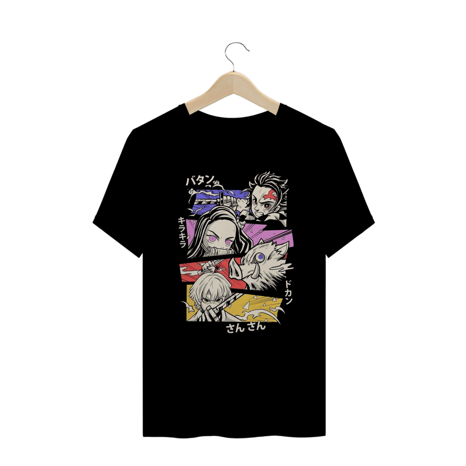 Camisa T-shirt Plus Size - kimetsu no yaiba