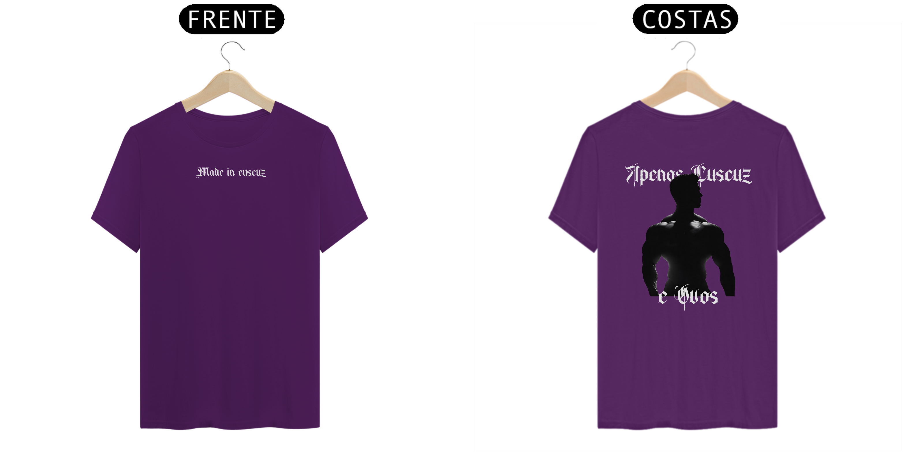 Camiseta Made in Cuscuz Roxa