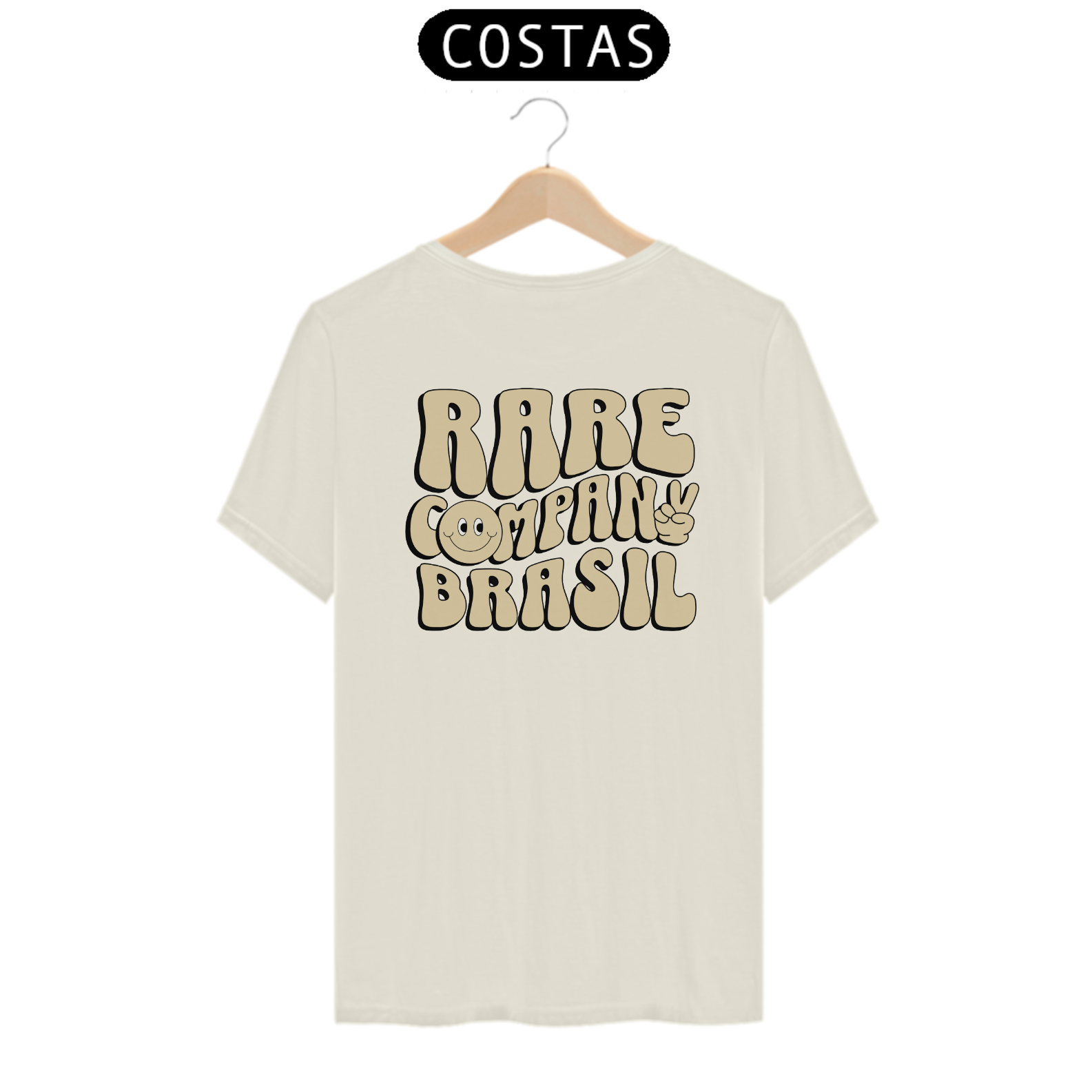 T-SHIRT RARE HAPPY ( ALTO LUXO, PRODUTO PIMA)