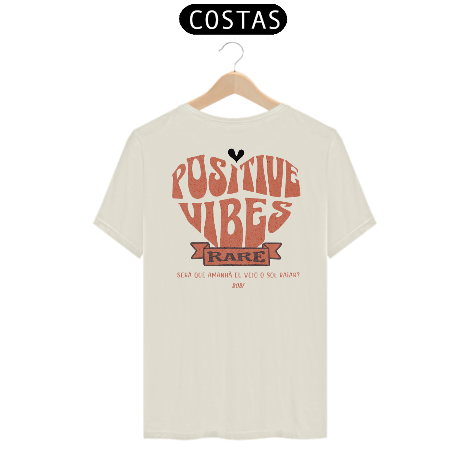 T-SHIRT RARE POSITIVE ( ALTO LUXO, PRODUTO PIMA)