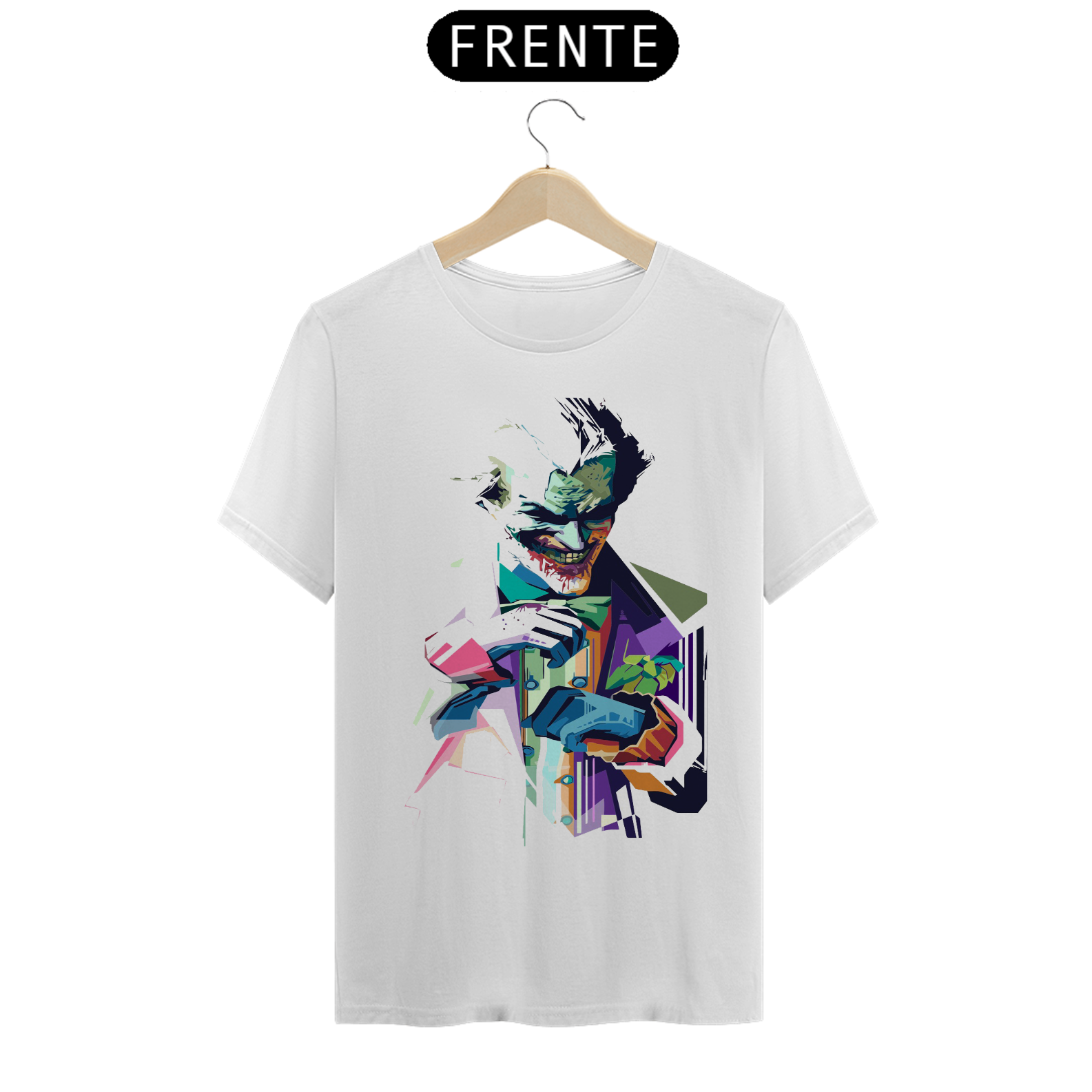 Camiseta Clássica Estampa do Coringa