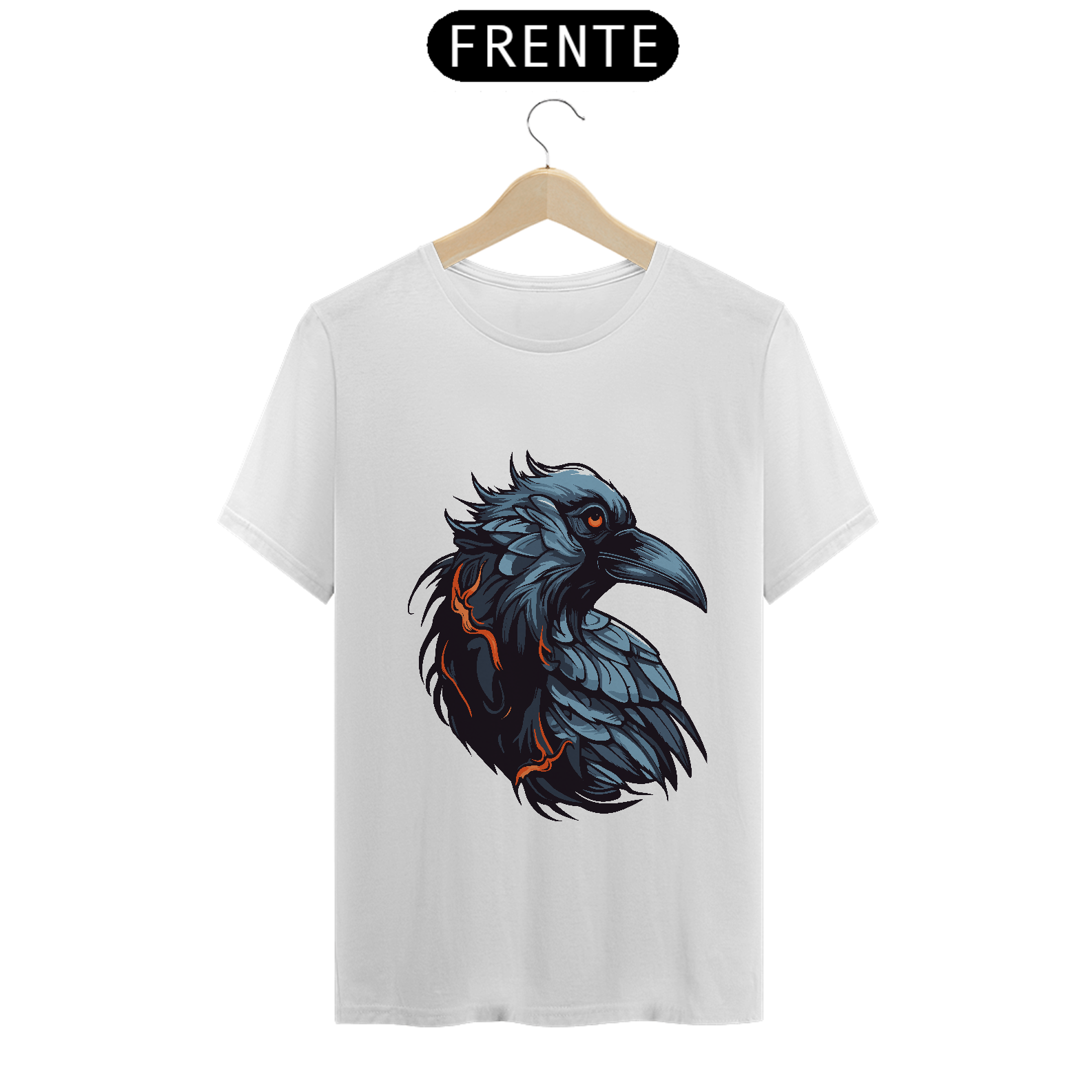 Camisa do Corvo Negro T-Shirt Clássica