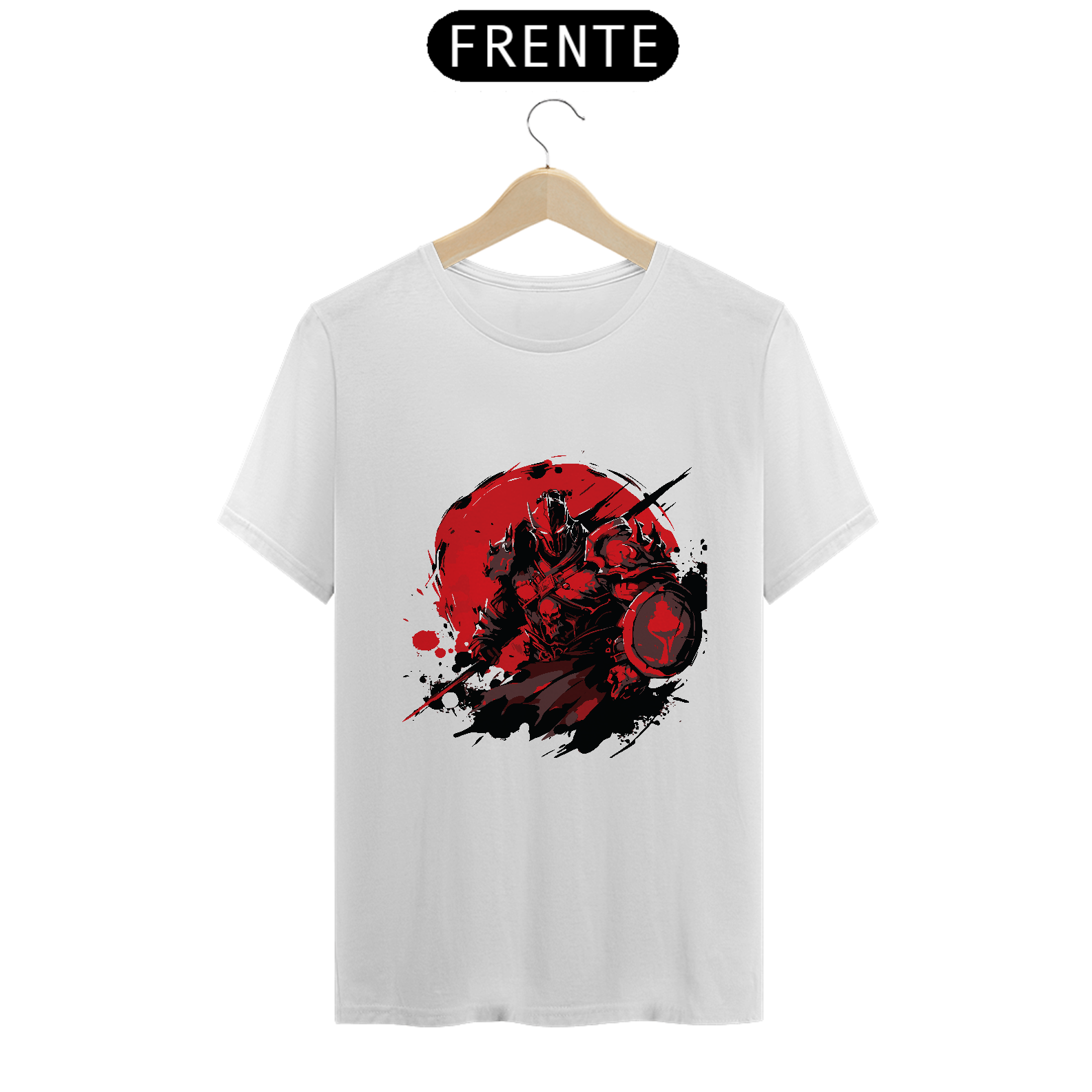 Camisa Guerreiro Gráfico T-Shirt Clássica 
