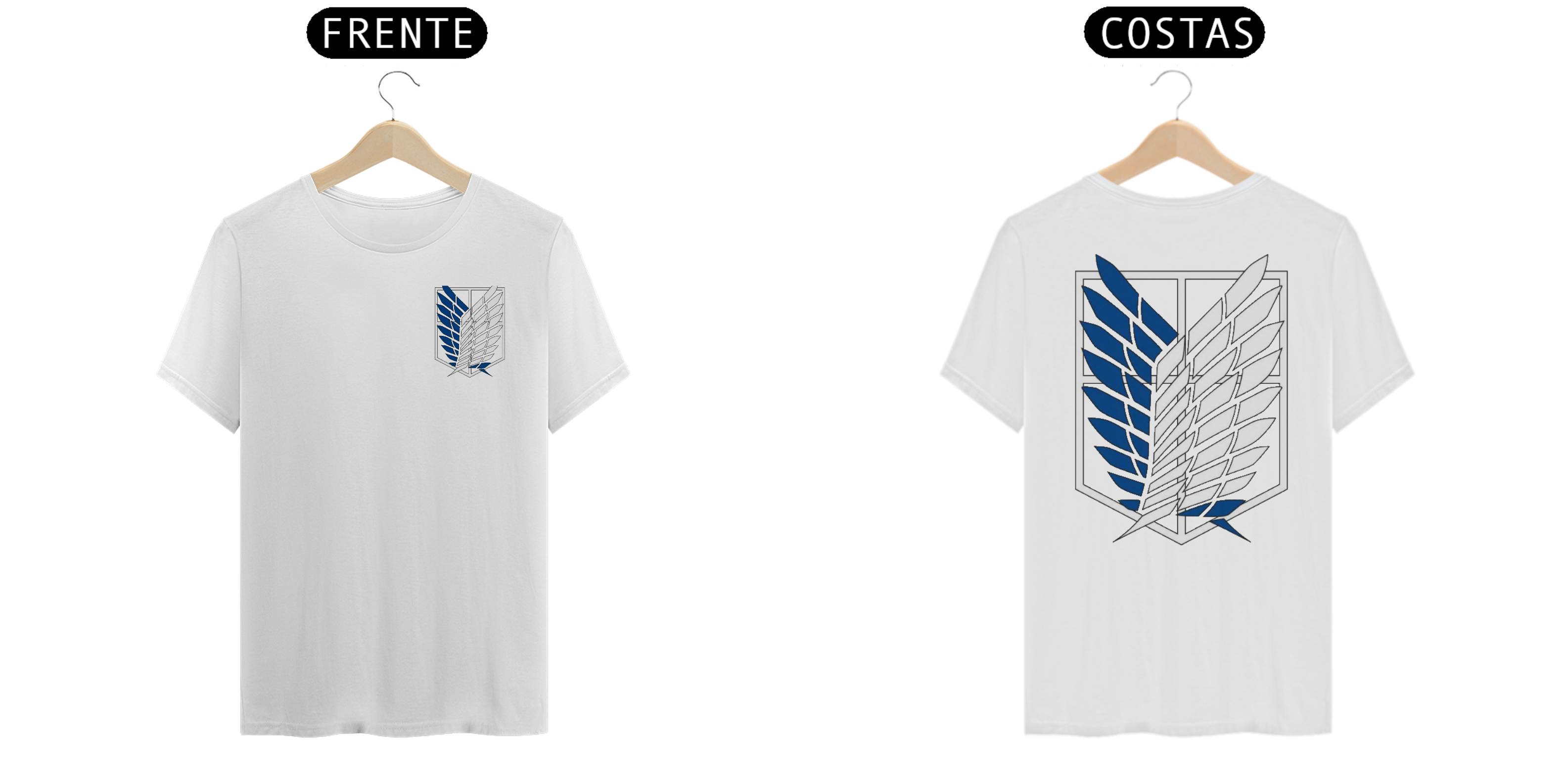 Camisa da Tropa de Exploração Attack on Titan(shingeki no kyojin) - T-Shirt Classic padrão