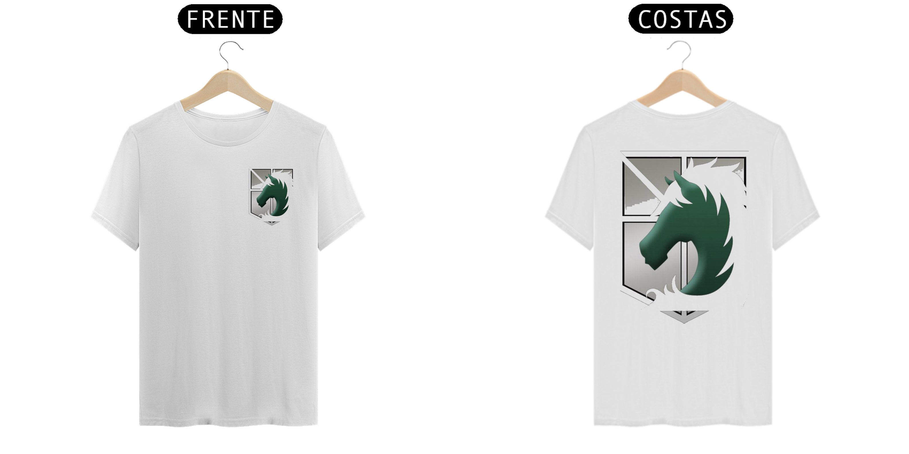 Camisa da Policia Militar de attack on titan(shingeki no kyojin) - T-Shirt Classic padrão