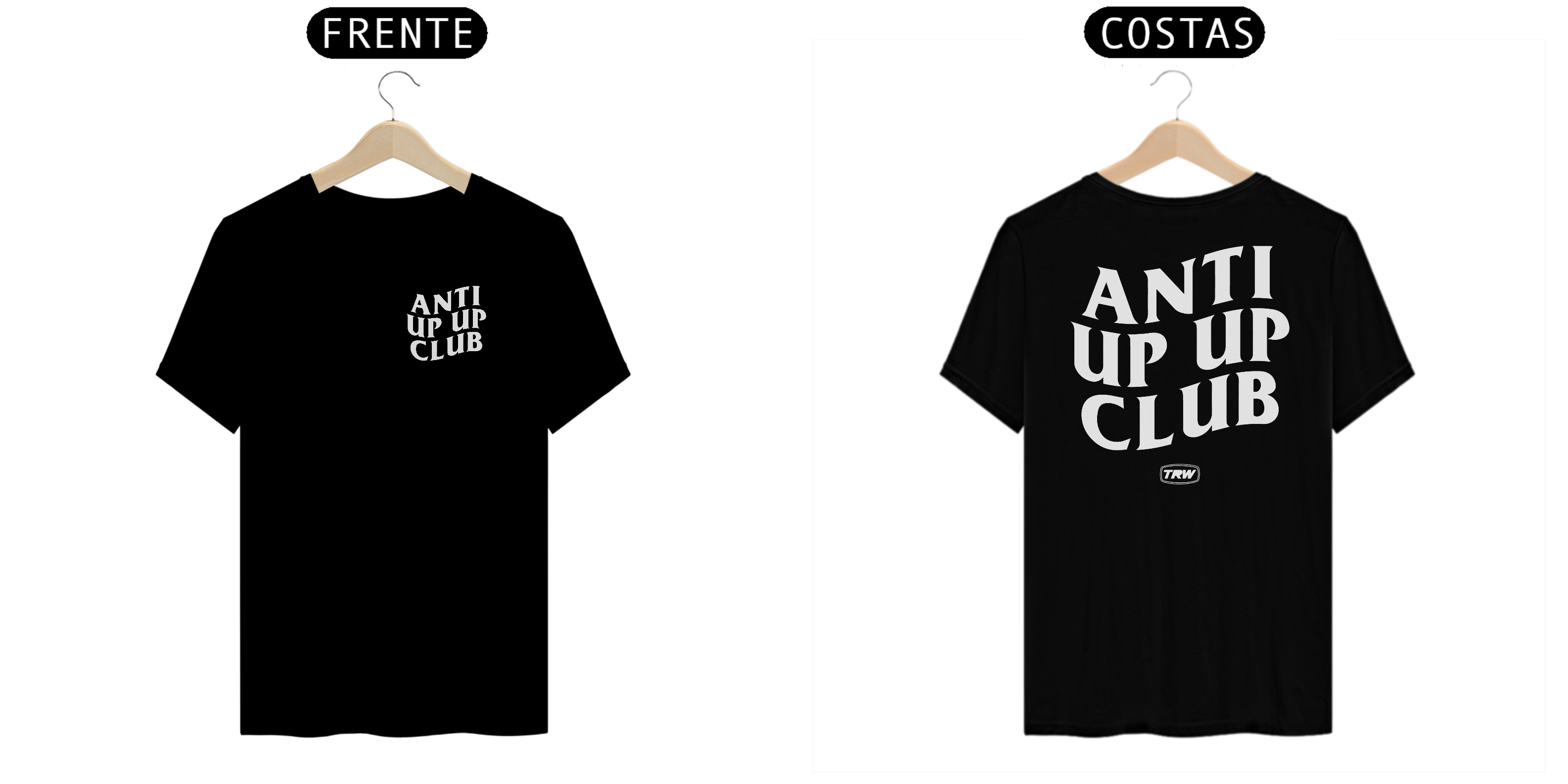 Camiseta Anti Up Up Club - Frente e Verso