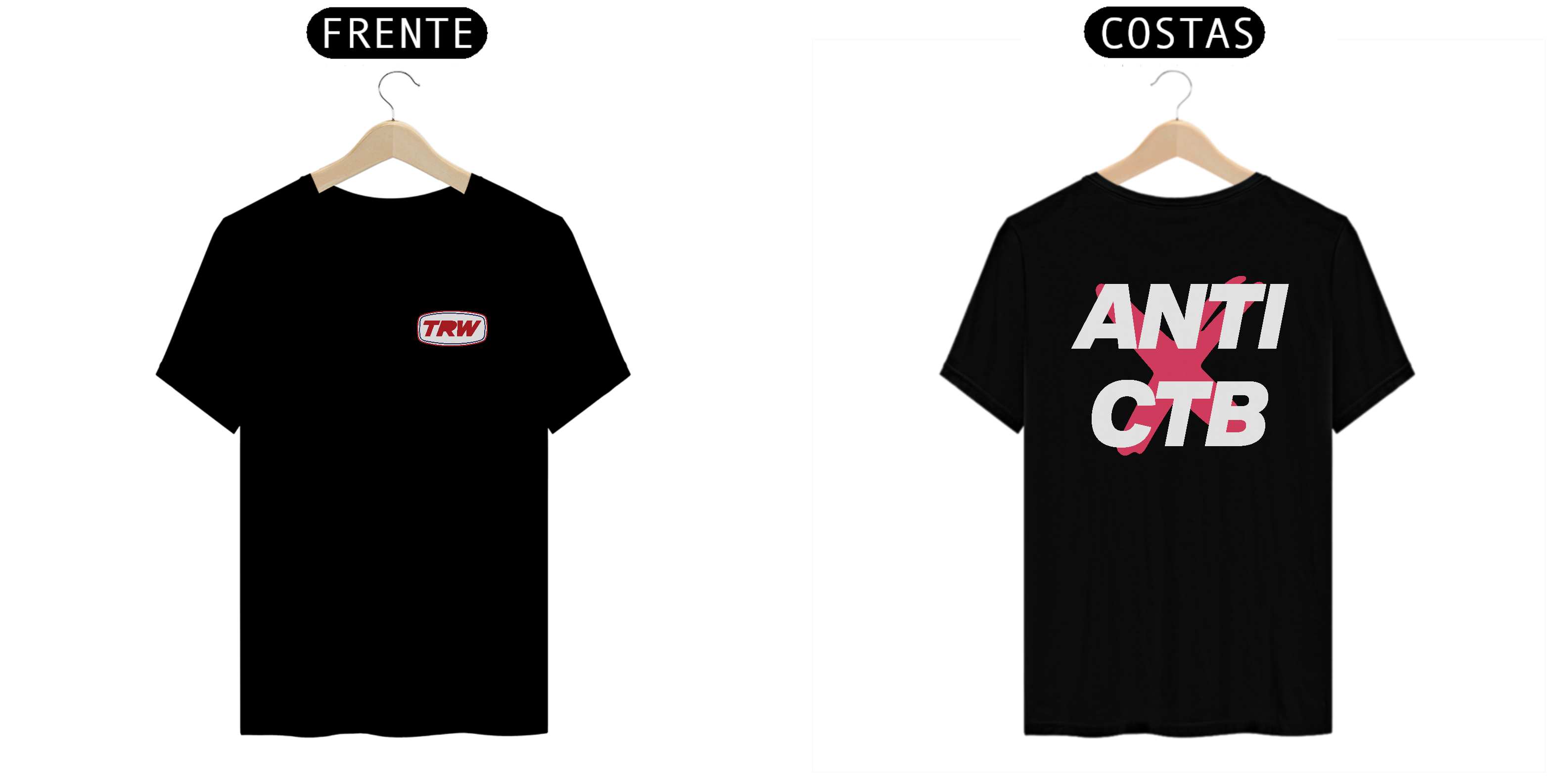 Camiseta Anti CTB - Frente e Costas
