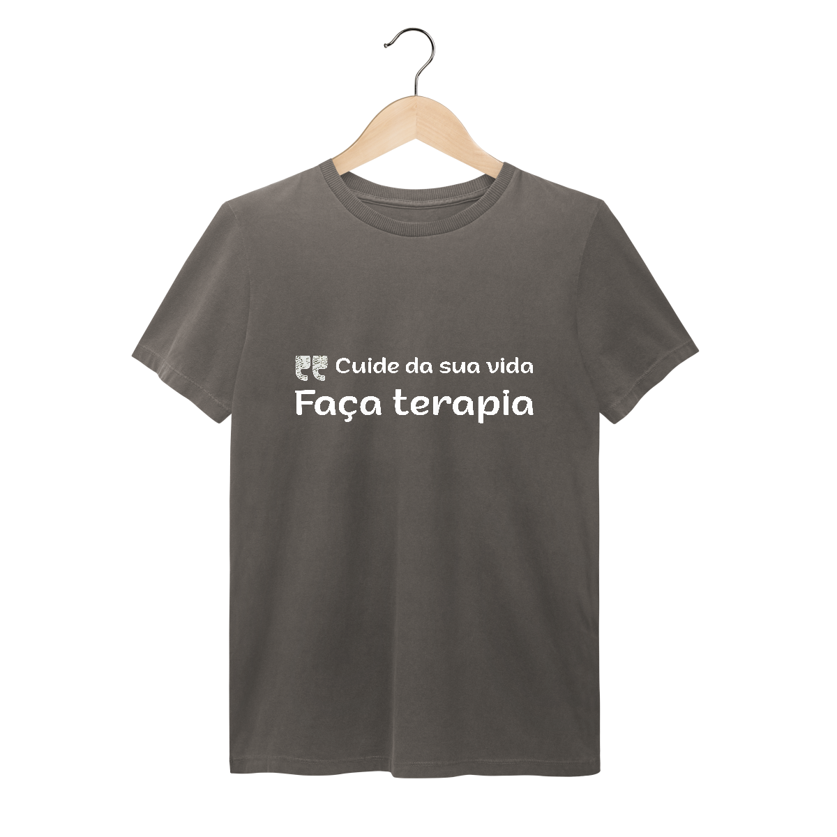 Cuide de sua vida - faça terapia - T-Shirt Estonada