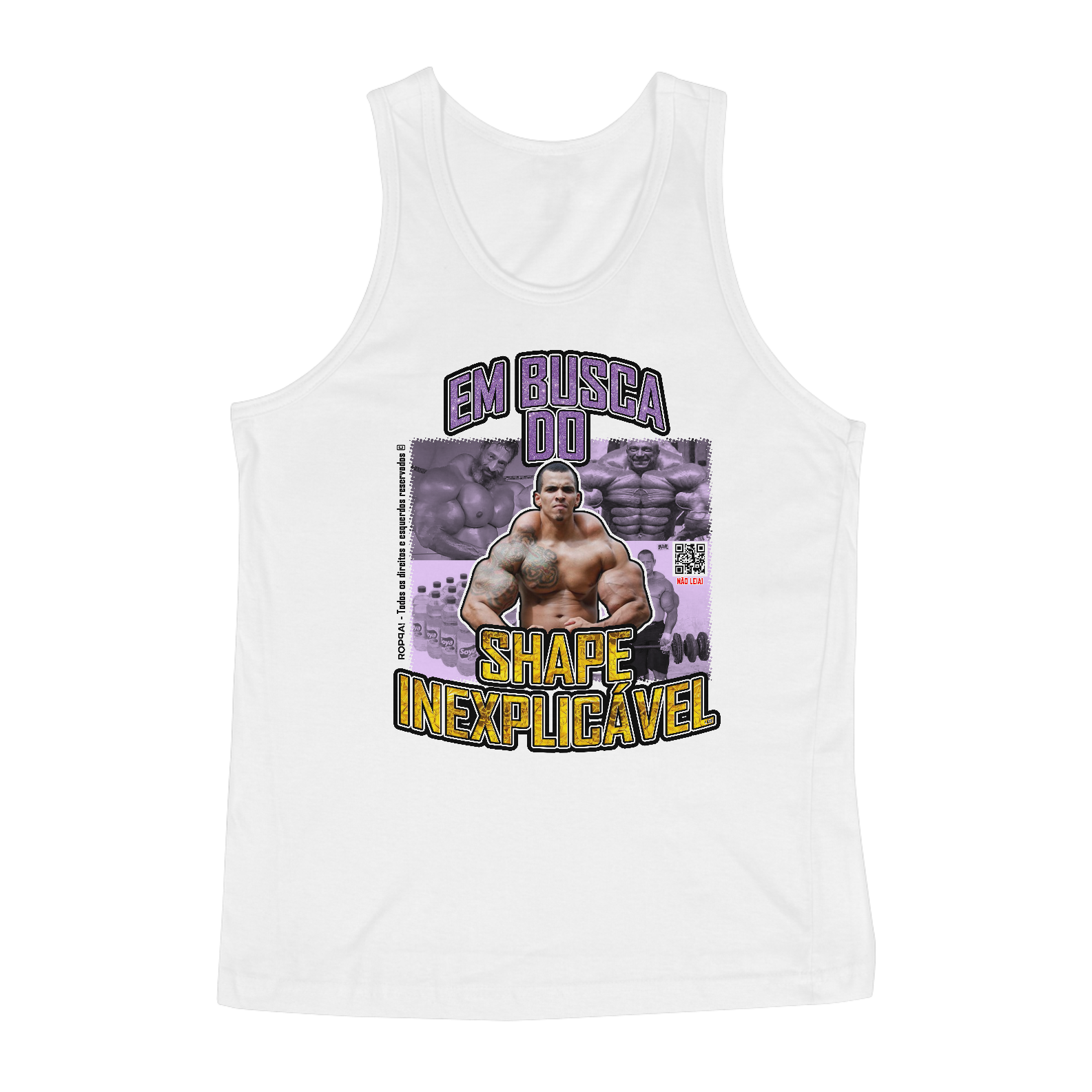 Nome do produto: Em busca do Shape Inexplicável - Regata Branca