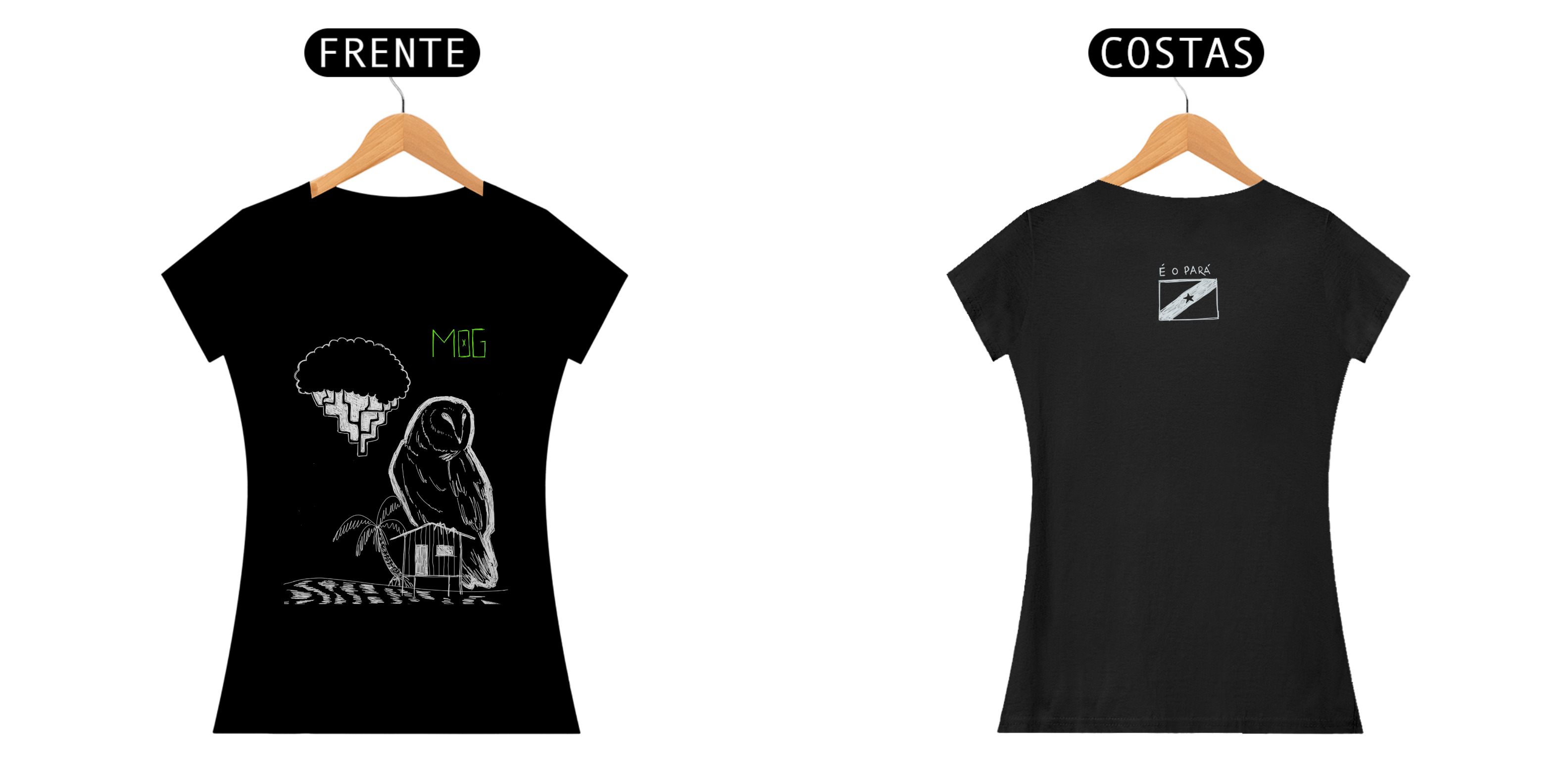 Camisa Baby Look RASGA MORTALHA  - Art: @mhorgana_