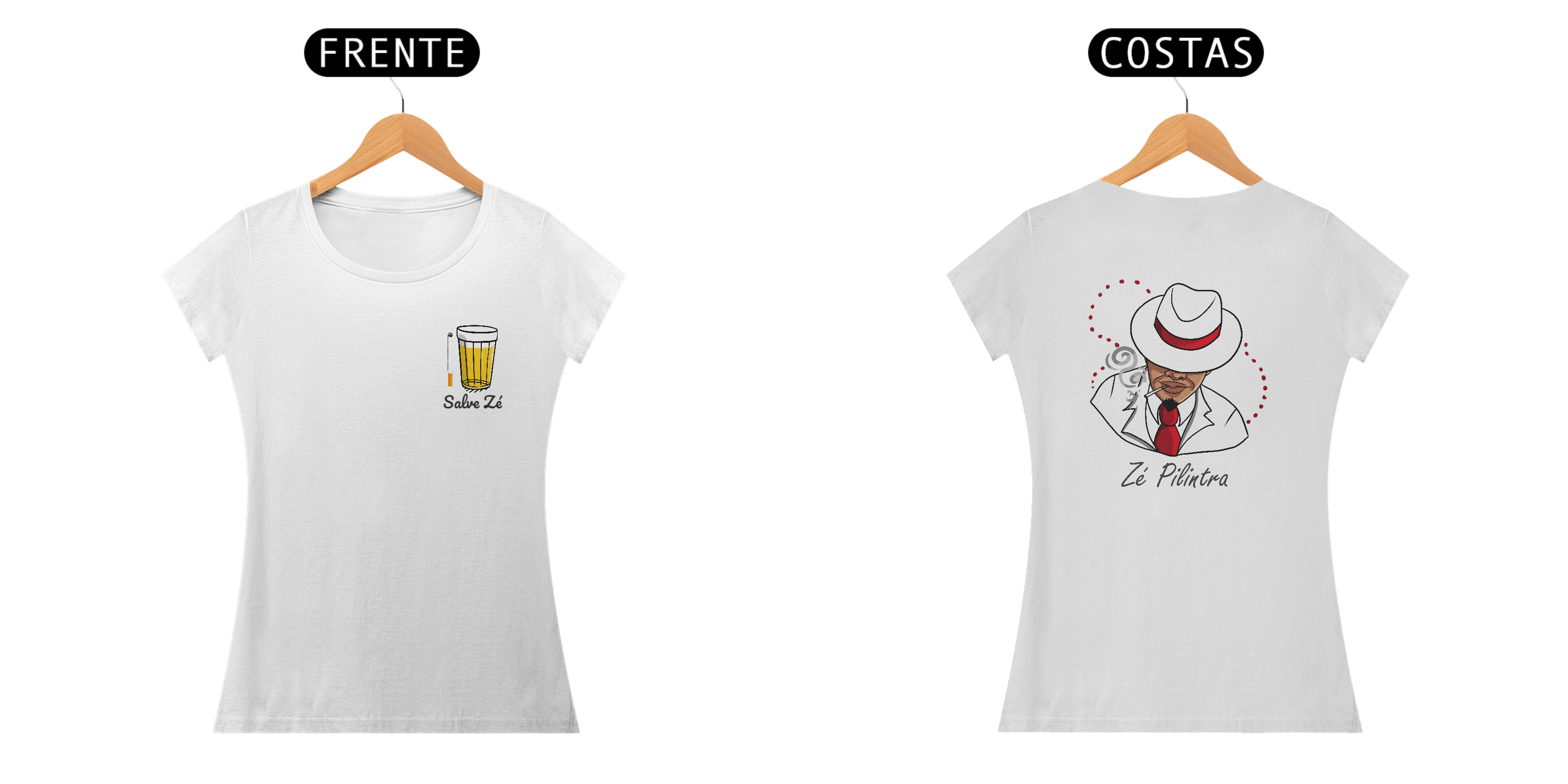 Baby Look Salve Zé Branca