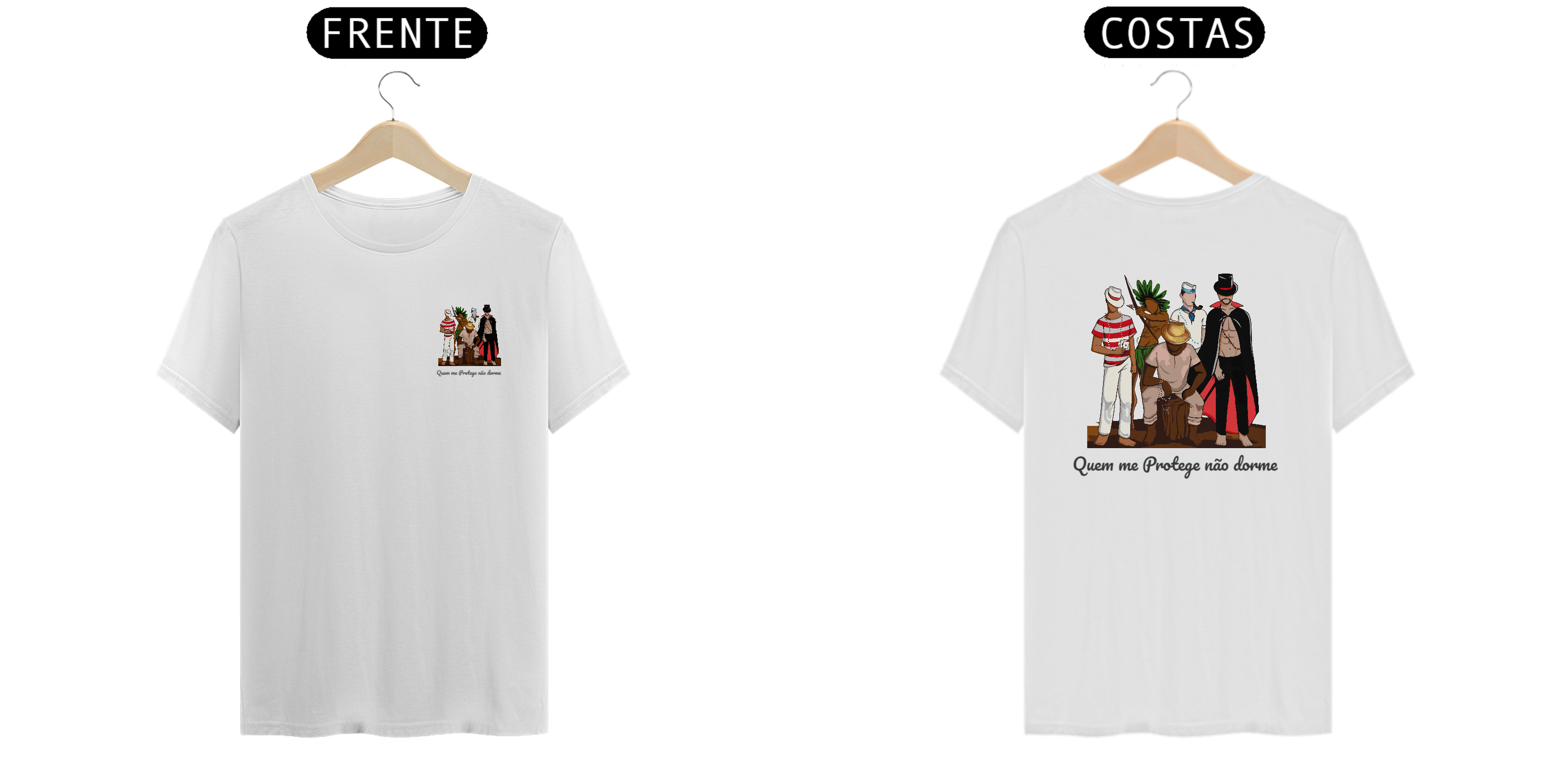 Nome do produto: Camisa Quem me Protege Não Dorme