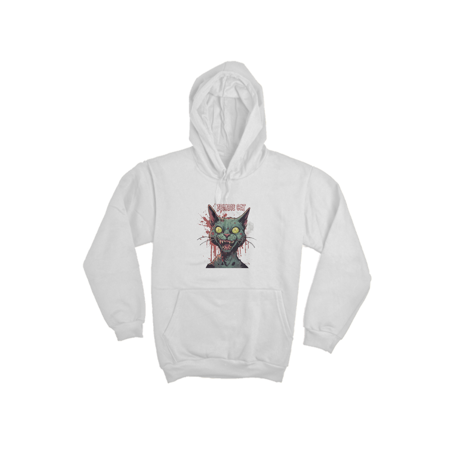 Moletom Canguru - Zombie Cat