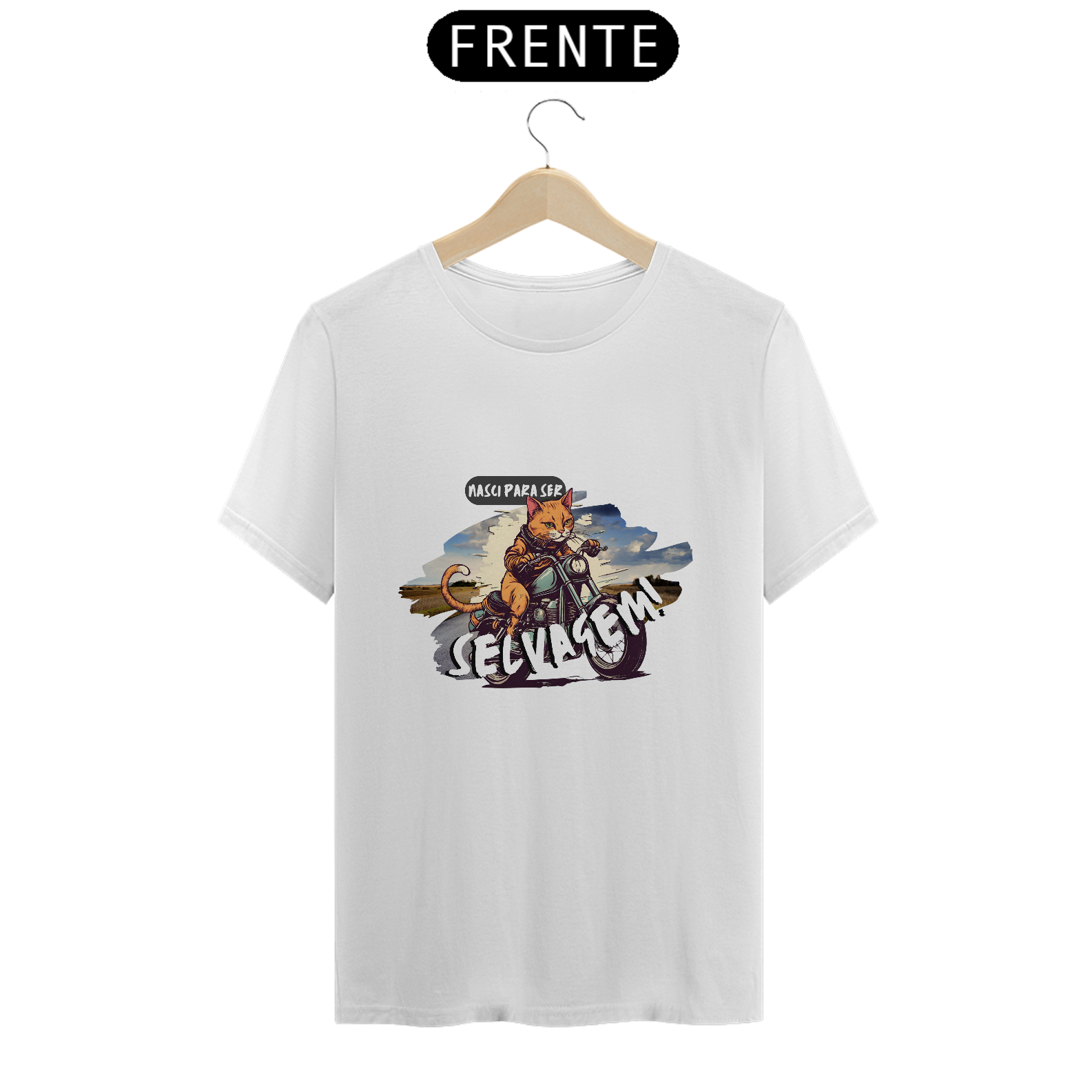 Camiseta - Nasci Para Ser Selvagem