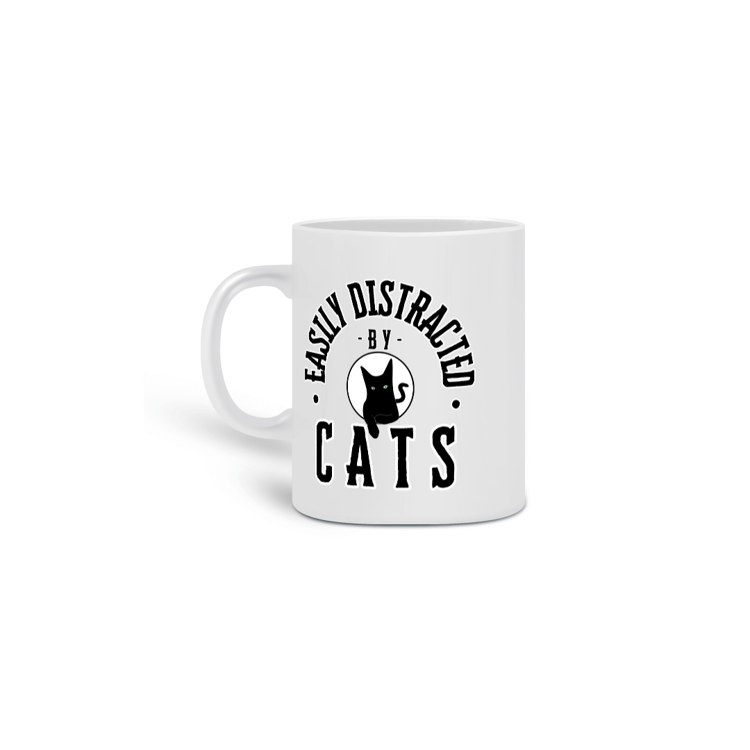 Caneca - Easily Distracted by Cats