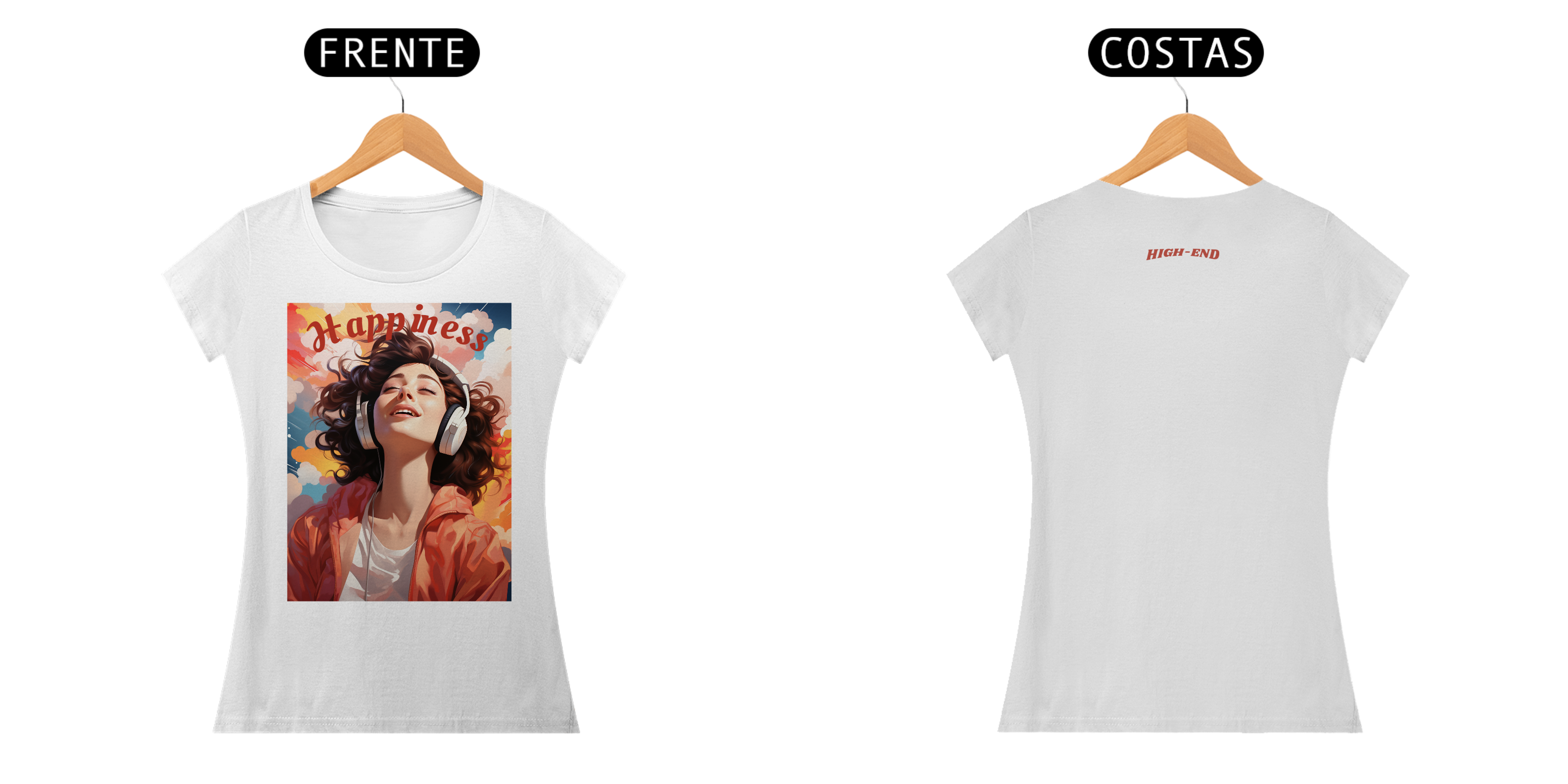 Camiseta Baby Long Classic Happiness