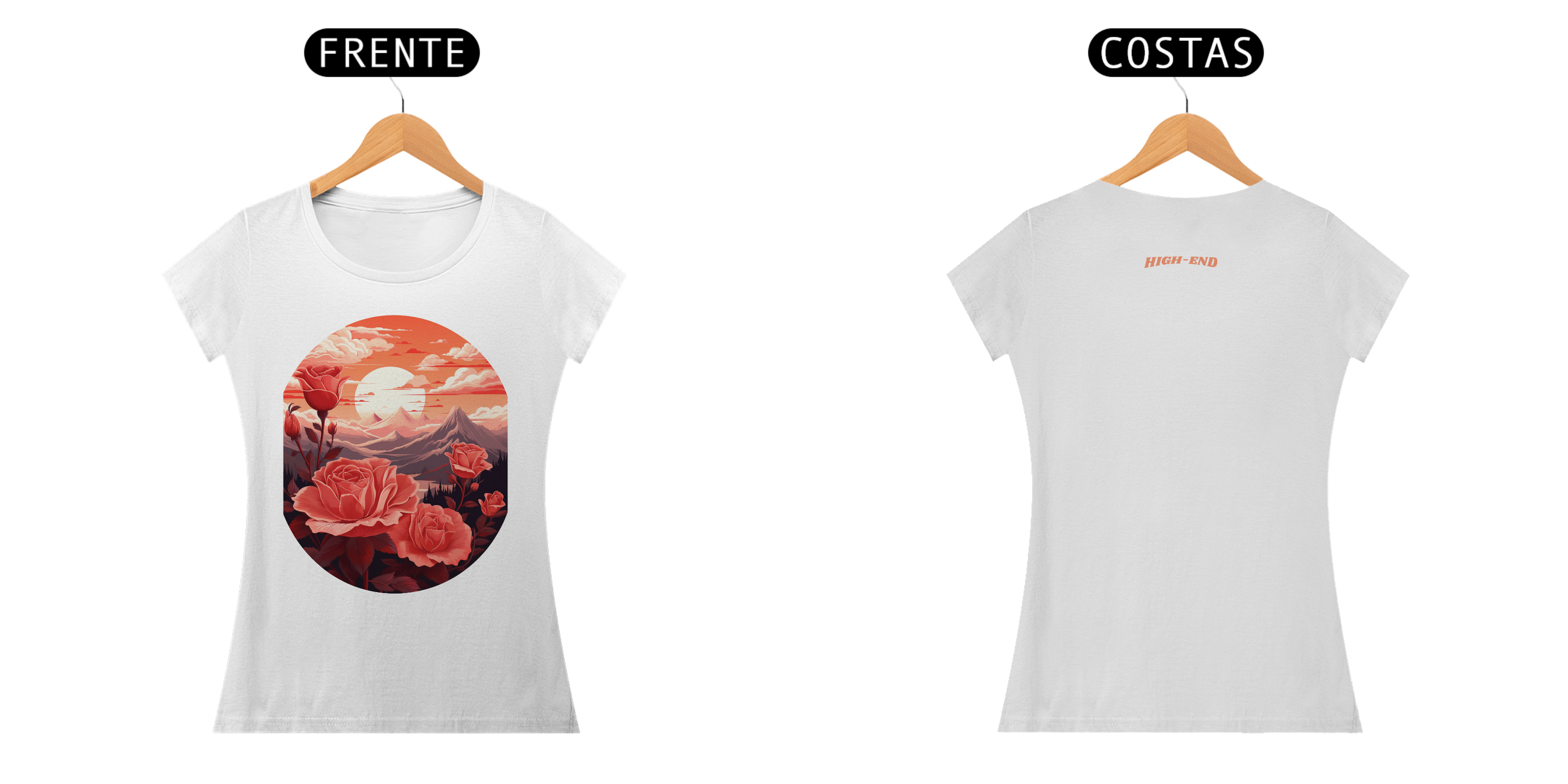 Camiseta Baby Long Quality Roses