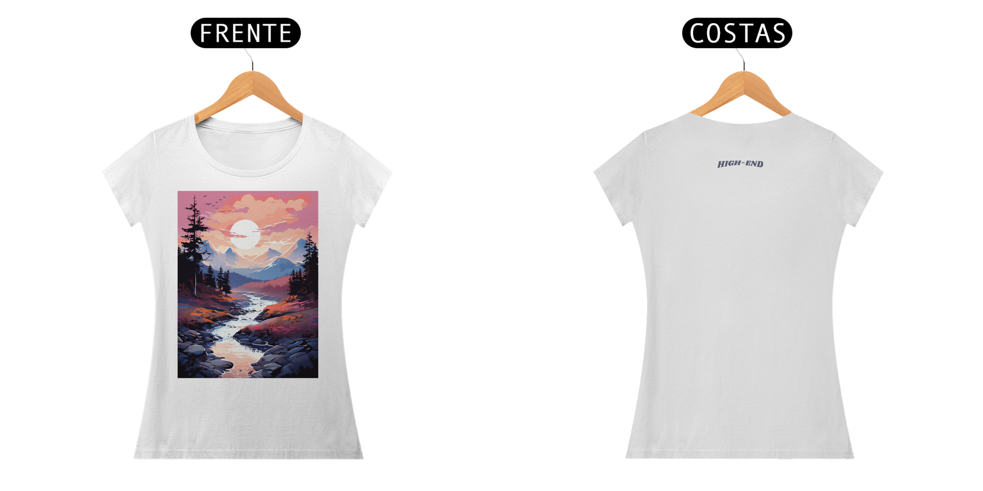 Camiseta Baby Long Quality Cinematic Landscape